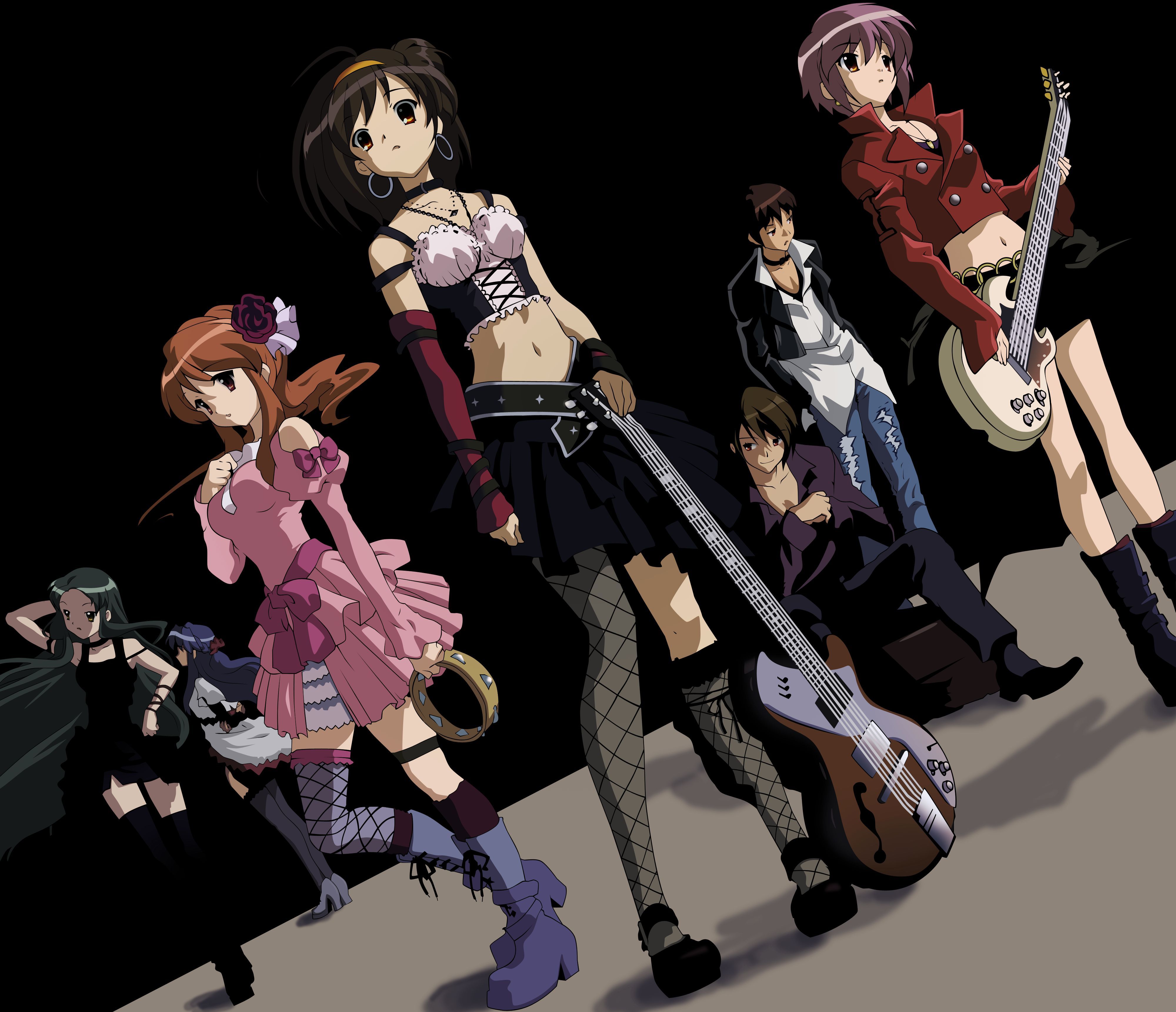 3999x3440 Phone wallpaper: Anime, The Melancholy Of Haruhi Suzumiya, Haruhi Suzumiya, Itsuki Koizumi, Kyon (Haruhi), Mikuru Asahina, Ryōko Asakura, Tsuruya (Haruhi), Yuki Nagato 803745