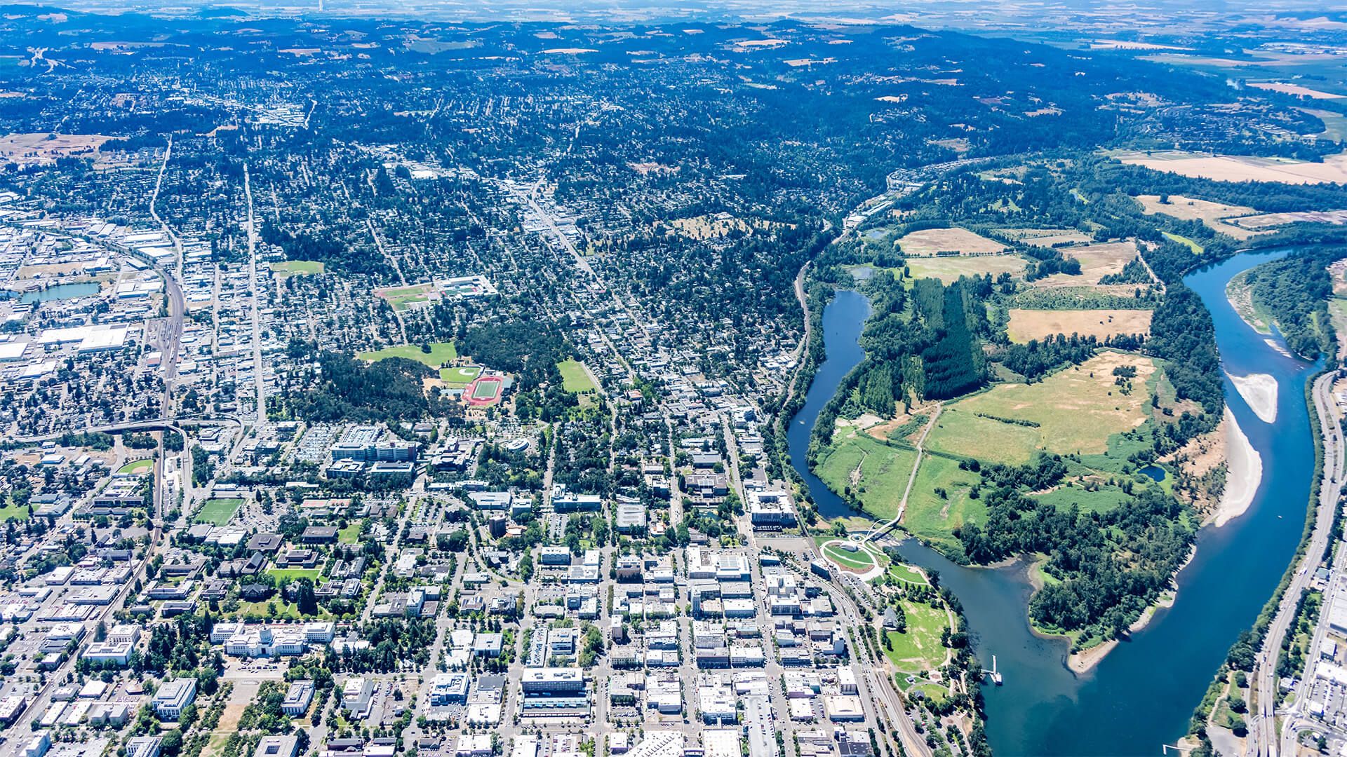 1920x1080 Salem, Oregon Aerial Photography