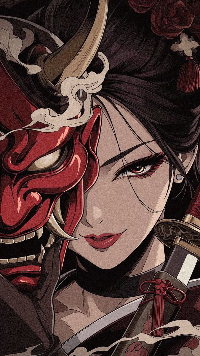 675x1200 Hannya Samurai Girl
