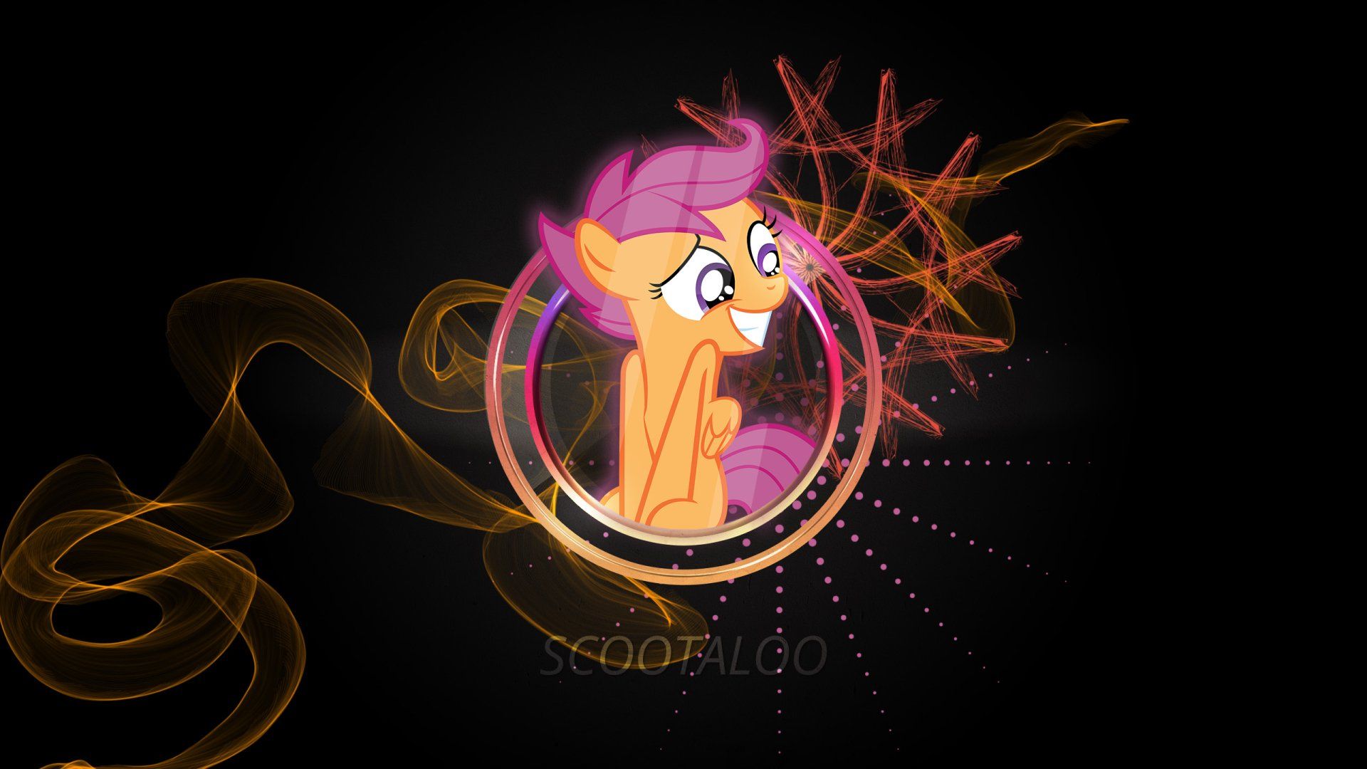 1920x1080 MLP Duo Neon Wallpaper