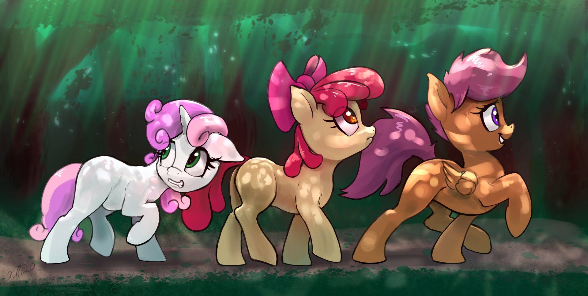 1920x968 Scootaloo, Sweetie Belle & Apple Bloom