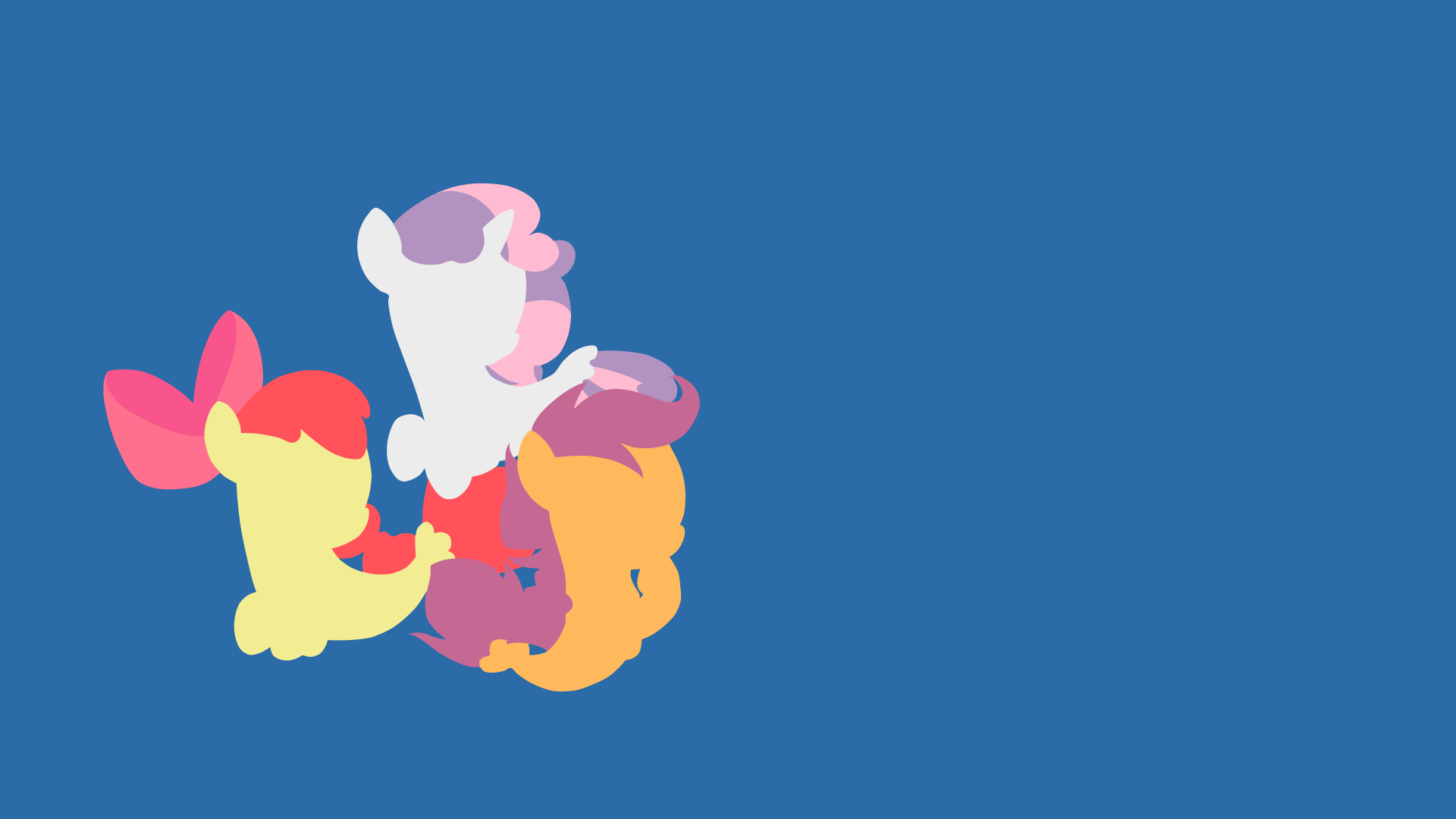 1920x1080 Download Minimalist Scootaloo (My Little Pony) Sweetie Belle Apple Bloom TV Show My Little Pony: Friendship Is Magic 4k Ultra HD Wallpaper