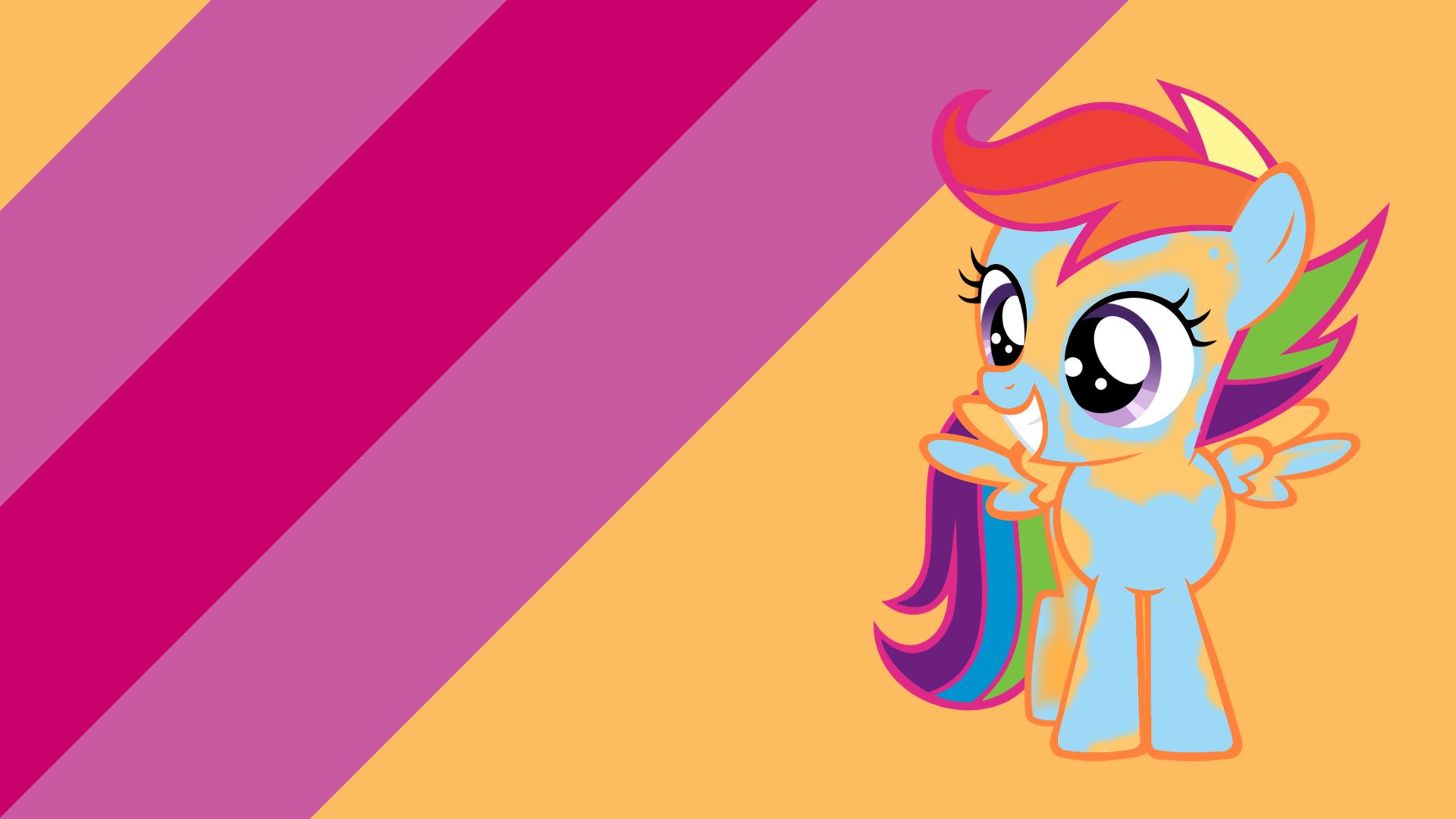 1920x1080 Minimalist Wallpaper 64: Scootaloo by Ramirezrd and Softfang. My Little Pony wallpaper. My Little Wallpaper are Magic