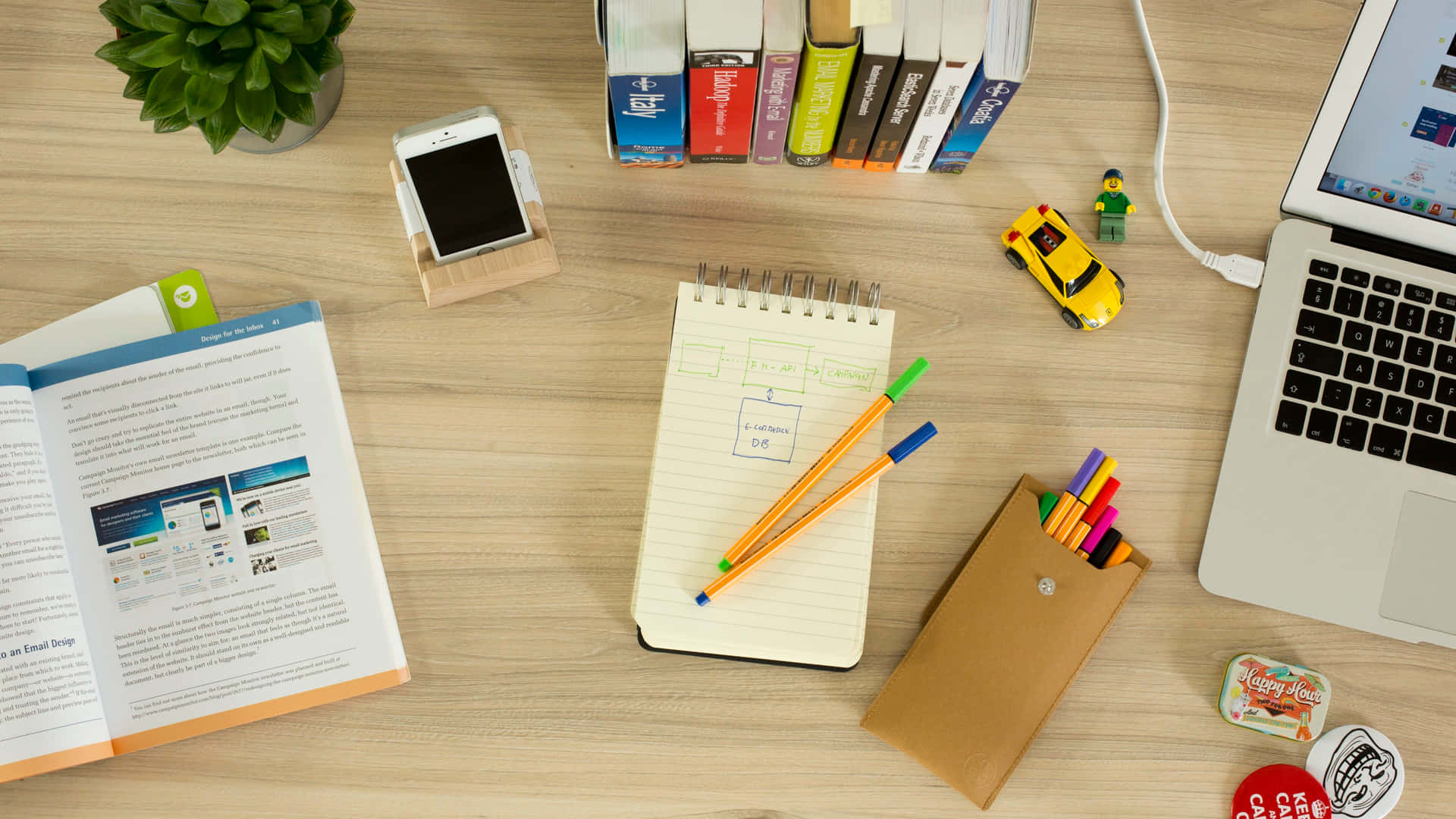 1920x1080 Download Minimalist Workspace Captured In High Resolution 4K