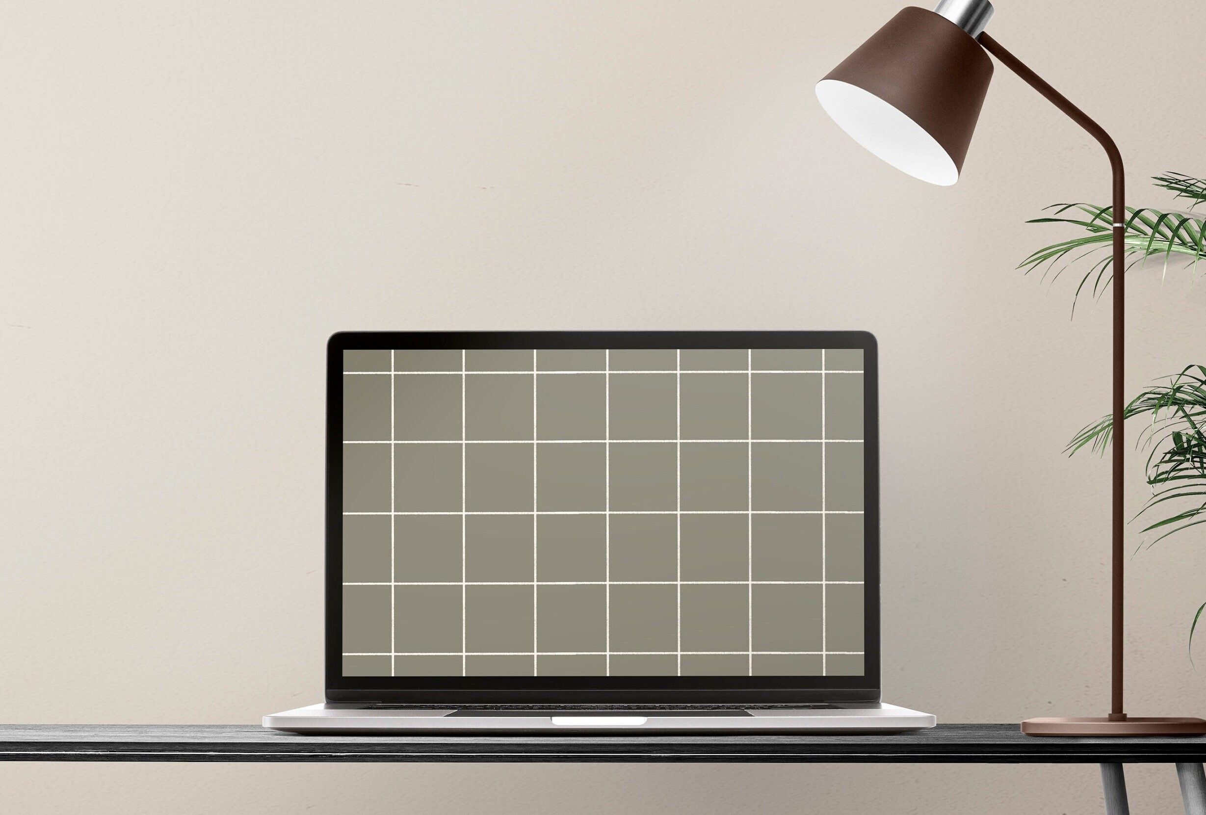 2458x1661 Minimalist Checks Desktop Wallpaper. Aesthetic Laptop Background (digital Download)