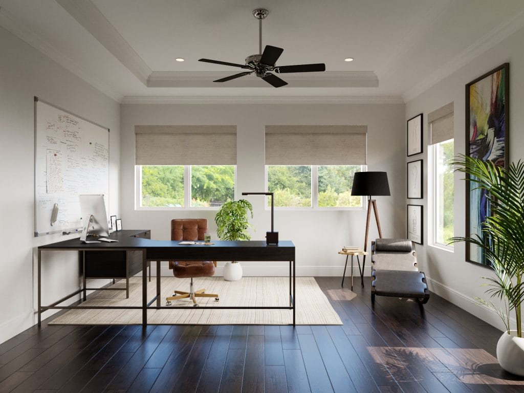1024x768 Before & After: Minimal Zen Home Office Design Online Interior Design