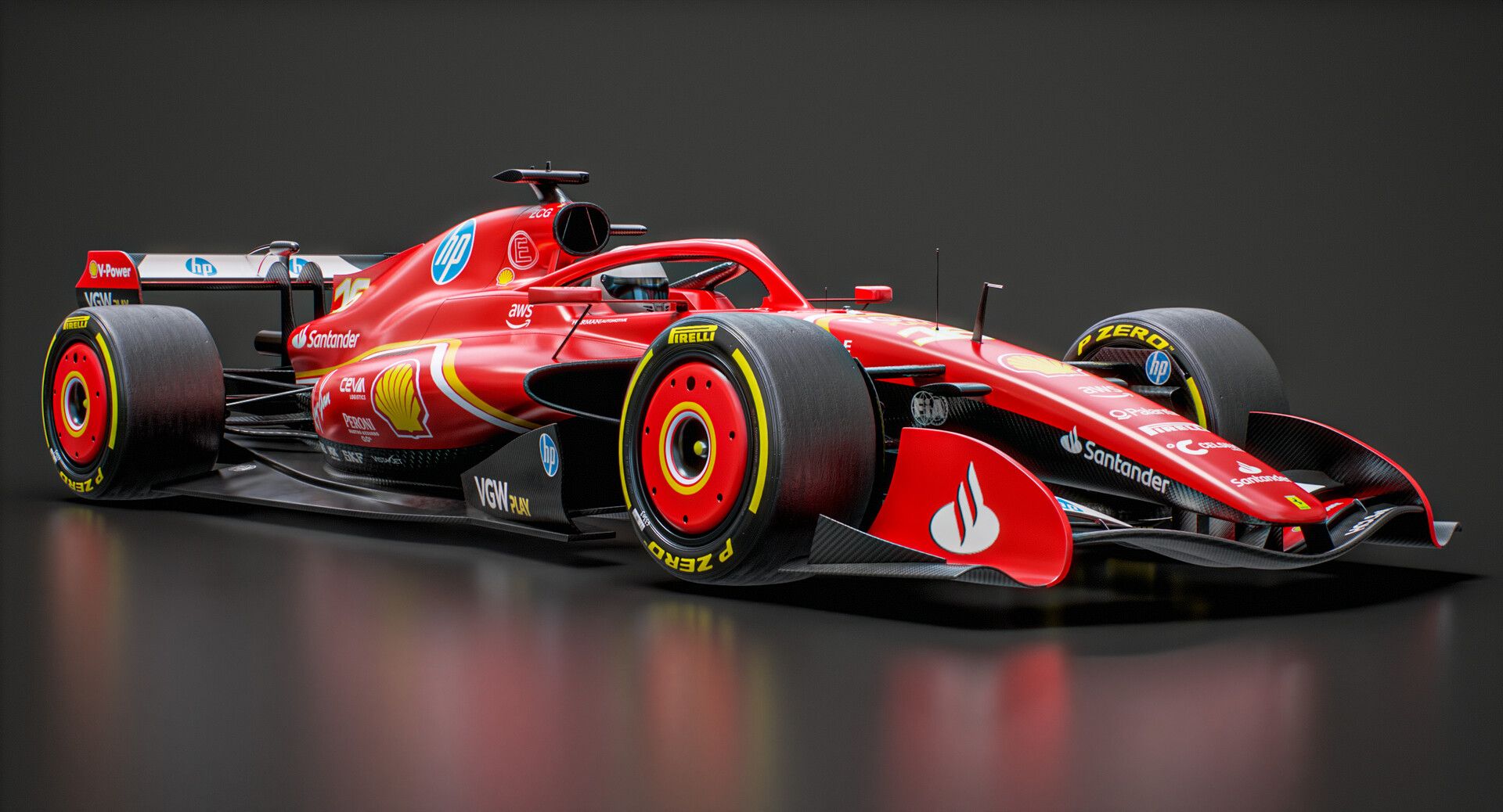 1920x1038 OpticalDreamSoft 1 2026 F1 Ferrari Livery Concept Race Car 3D model