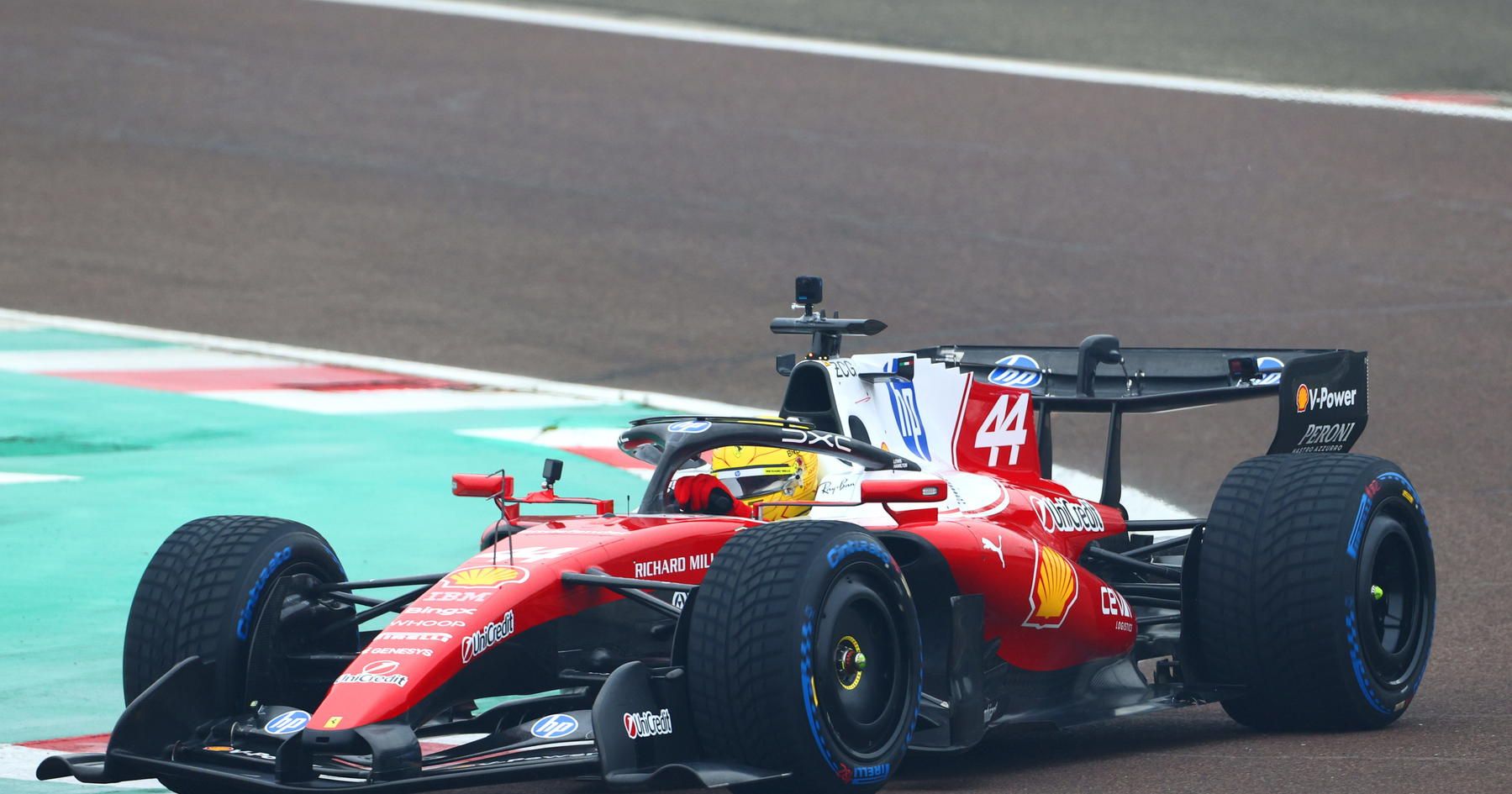 1799x945 Ferrari F1 2026 car makes track debut