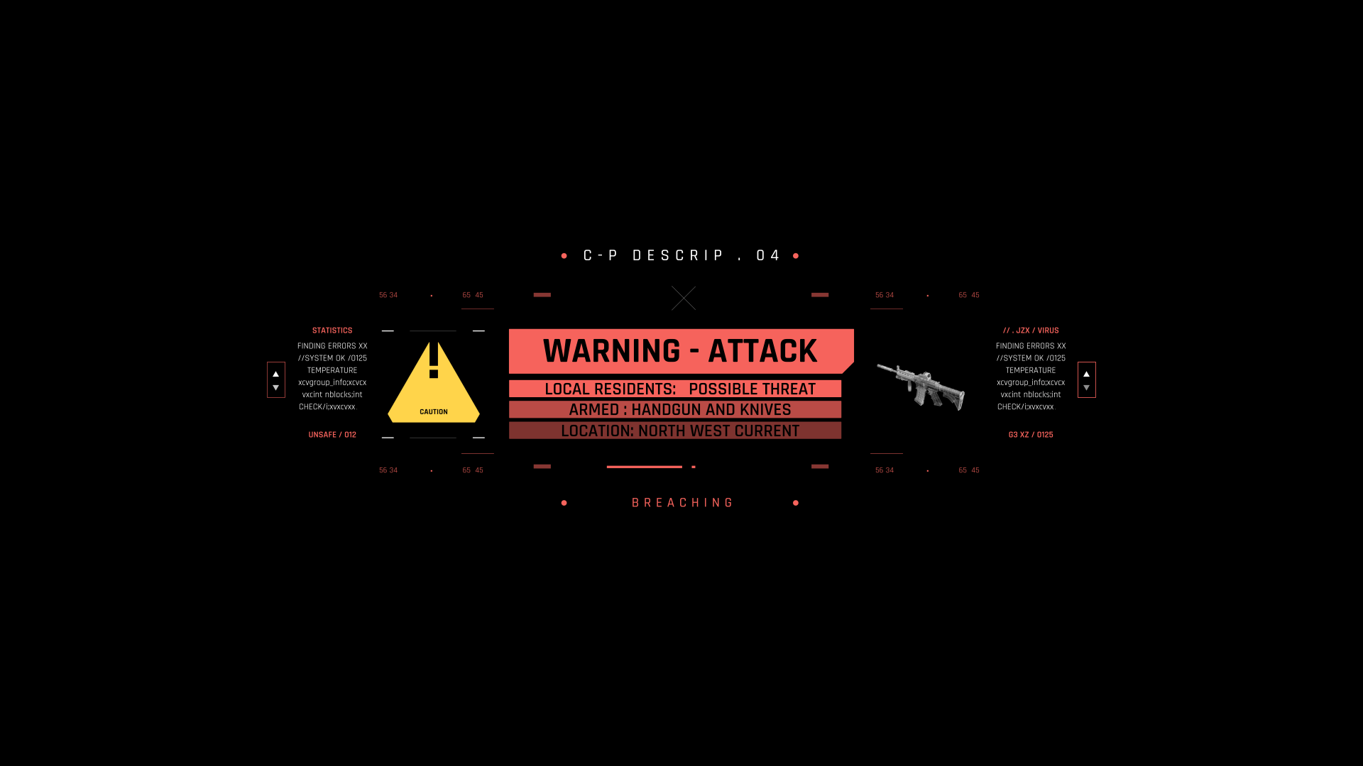 1920x1080 HUD UI INFO Concept Inspired Cyberpunk 2077 (2). Image - Behance