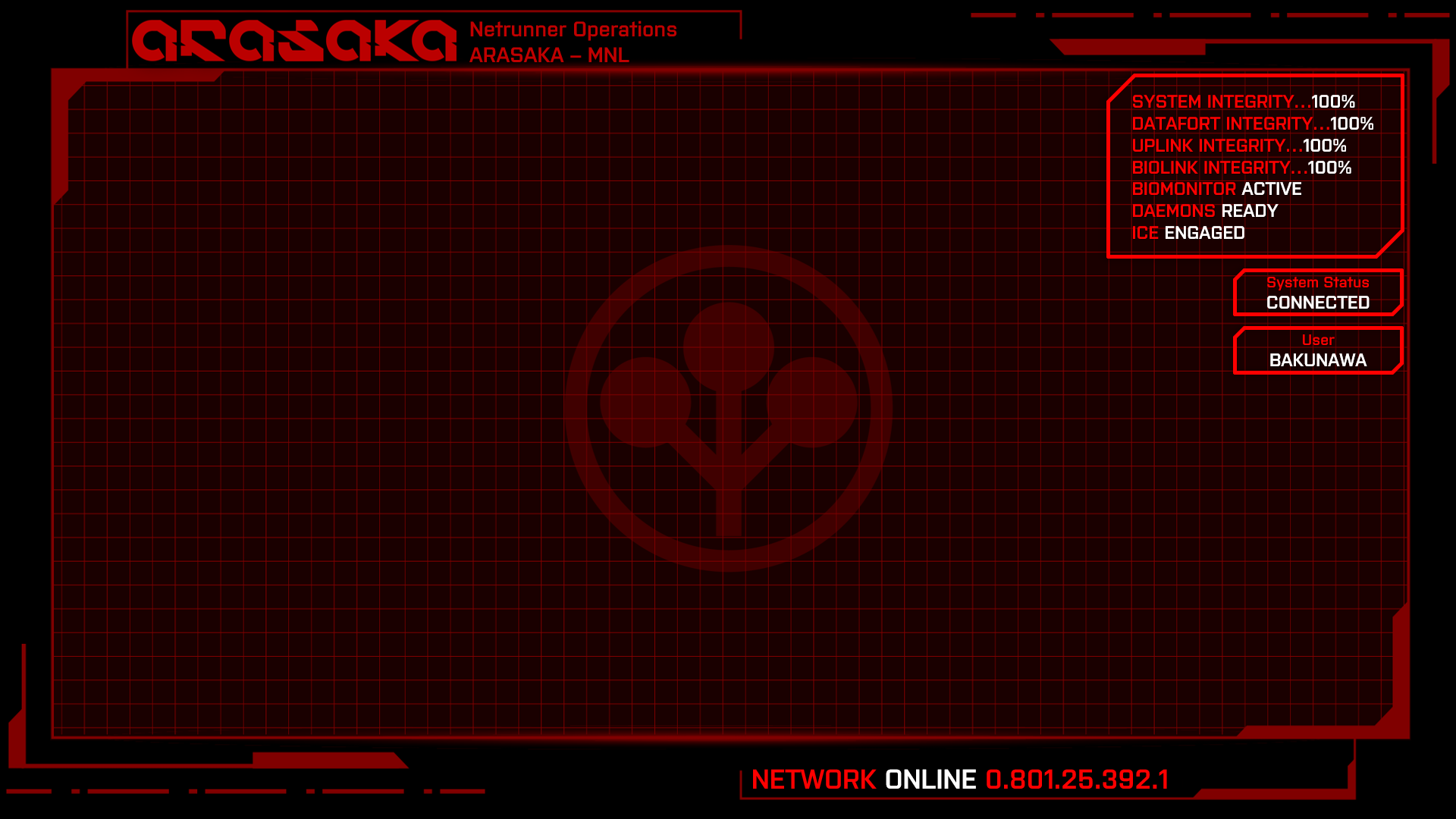 1920x1080 Arasaka Netrunner UI (1080p) Wallpaper(s)