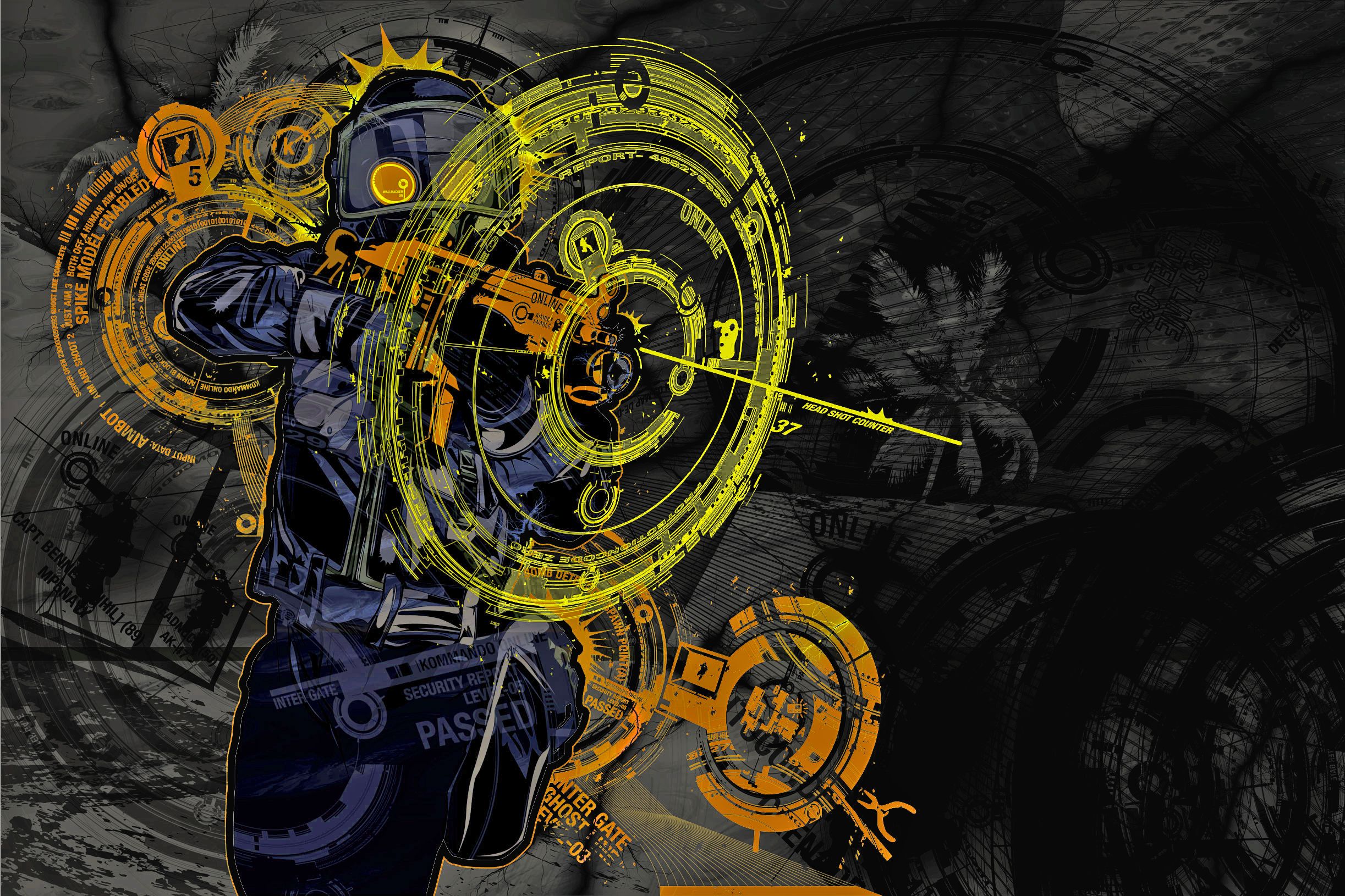 2445x1630 cyberpunk Wallpaper HD / Desktop and Mobile Background