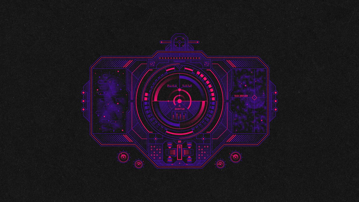 1400x788 Cyberpunk HUD Interface Elements - Behance