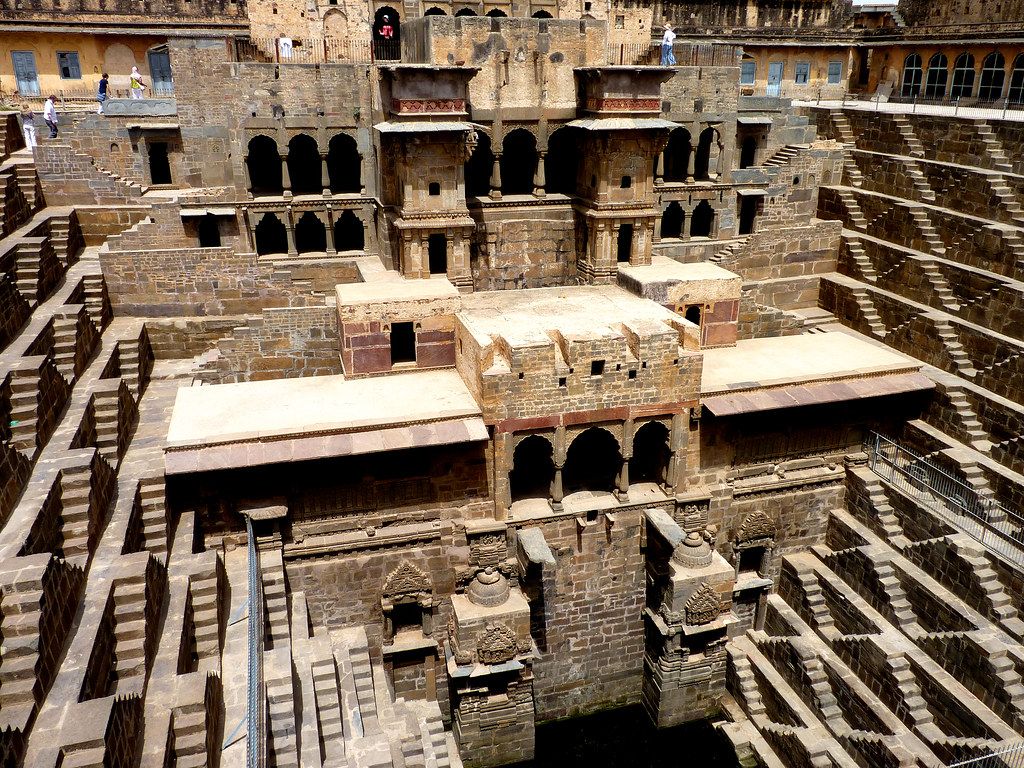 1024x768 The Chand Boari Step Well. Chand Baori is a stepwell situat