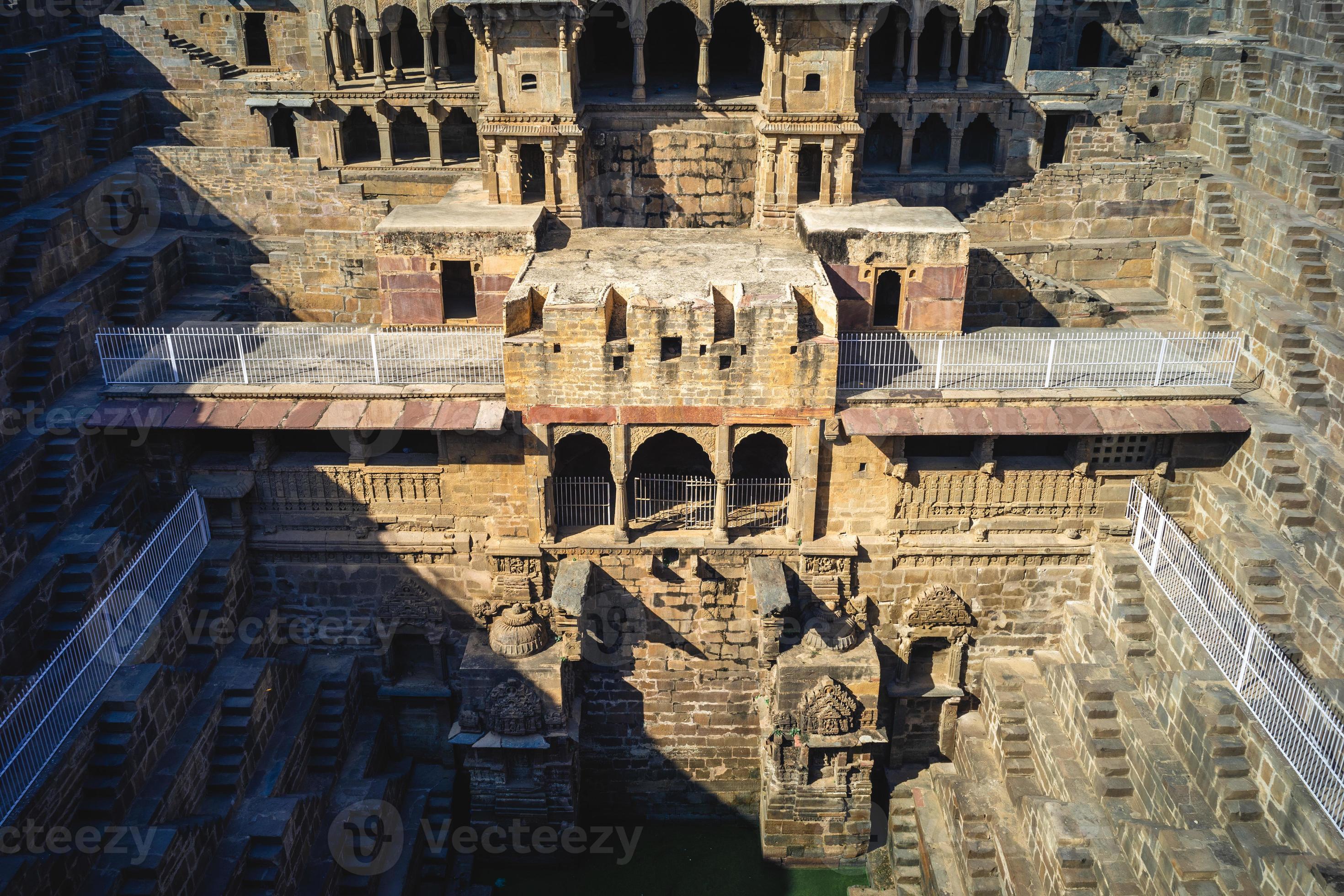 2940x1960 Chand Baori stepwell at Abhaneri village near Bandikui in Rajasthan, india