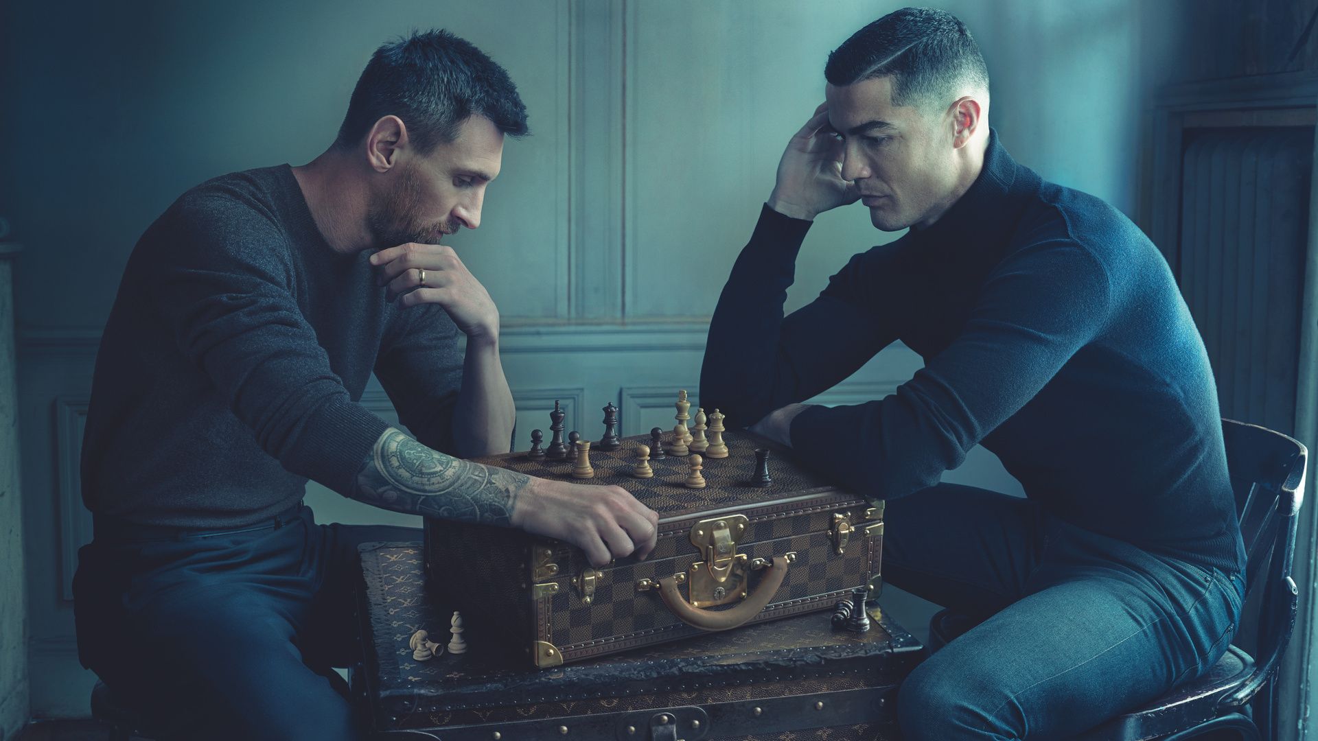 1920x1080 Lionel Messi And Cristiano Ronaldo Louis Vuitton 5k Laptop Full HD 1080P , HD 4k Wallpaper, Image, Background, Photos and Picture