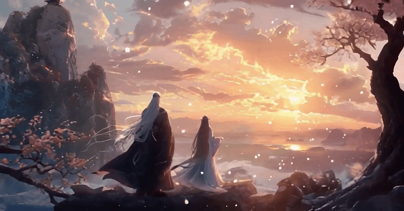 1344x704 Wang Lin x Li Muwan [Live Wallpaper]