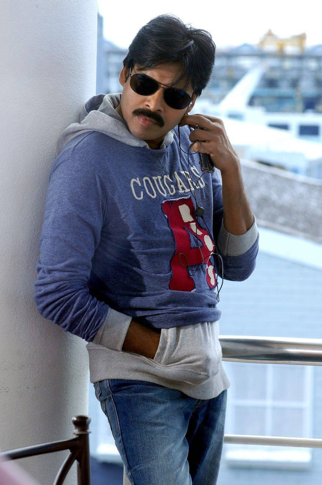 1063x1600 Download Pawan Kalyan in Blue Hoodie Wallpaper
