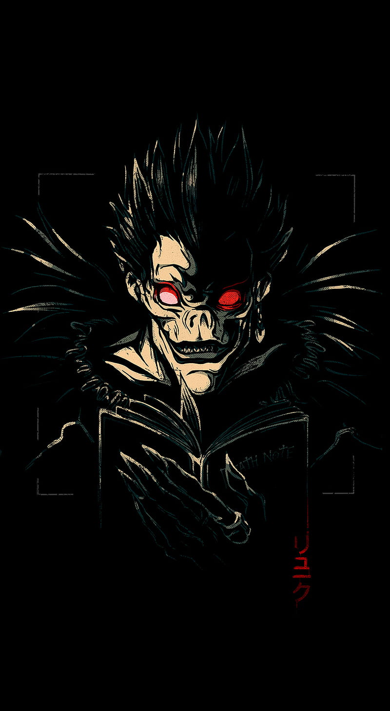 800x1455 Ryuk, anime, deathnnote, kira, lightyagami, naruto, shinigami, HD phone wallpaper