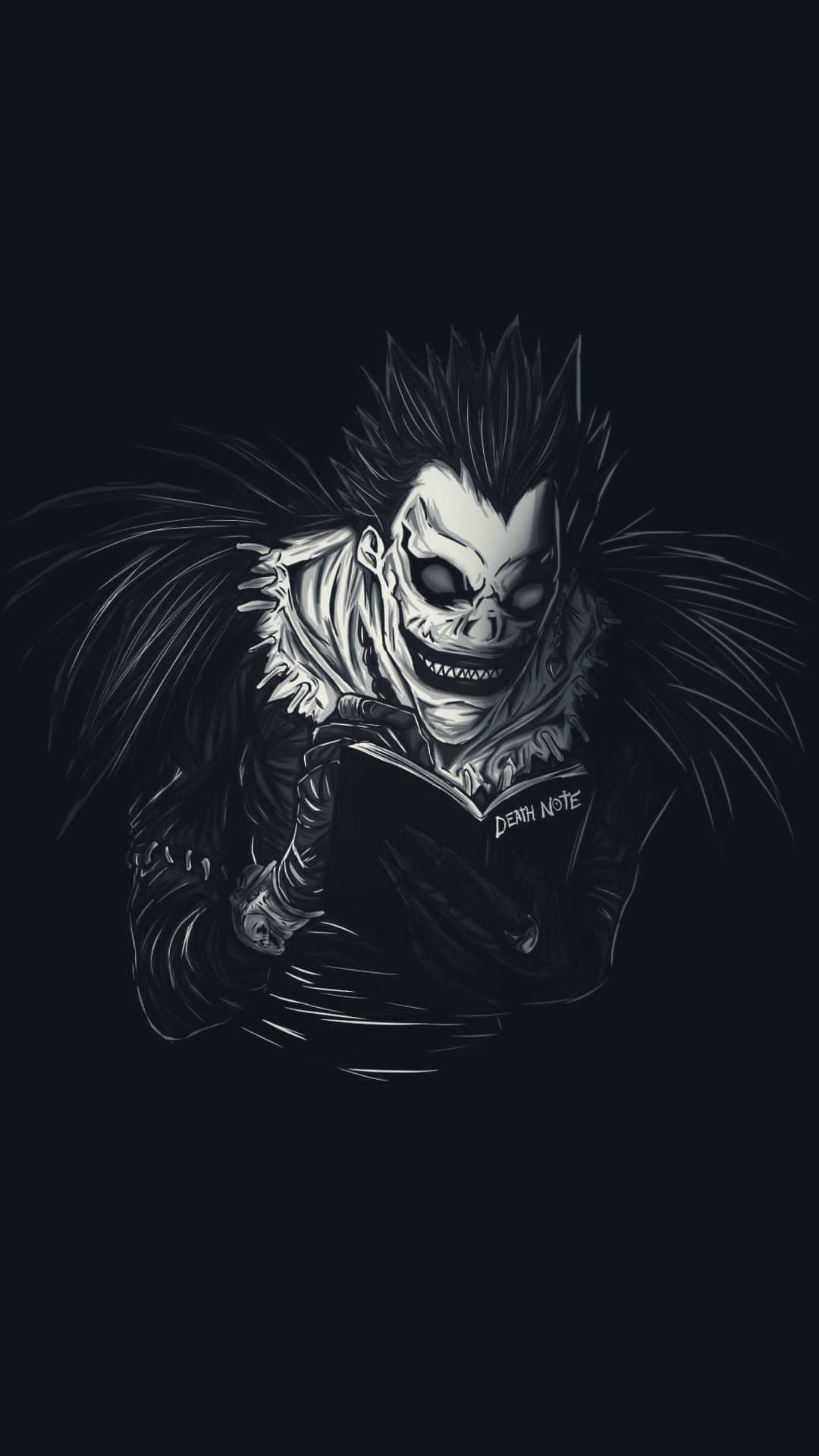 1080x1920 Download Shinigami Ryuk And The Death Note Phone Wallpaper