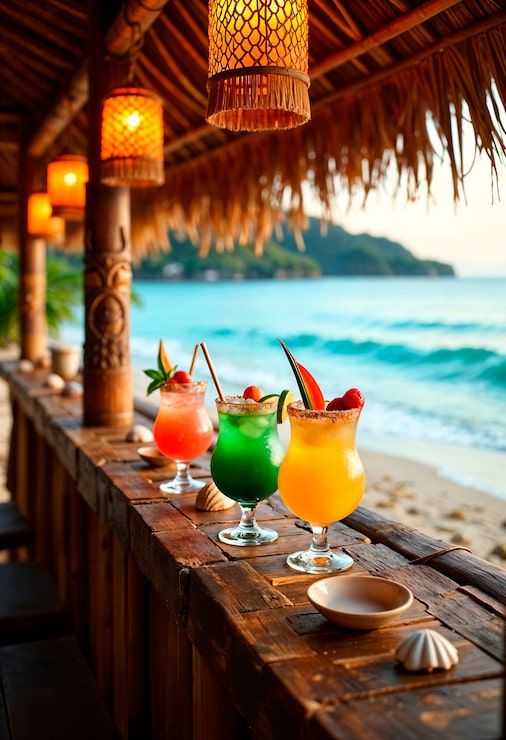 506x740 Beach bar background Image