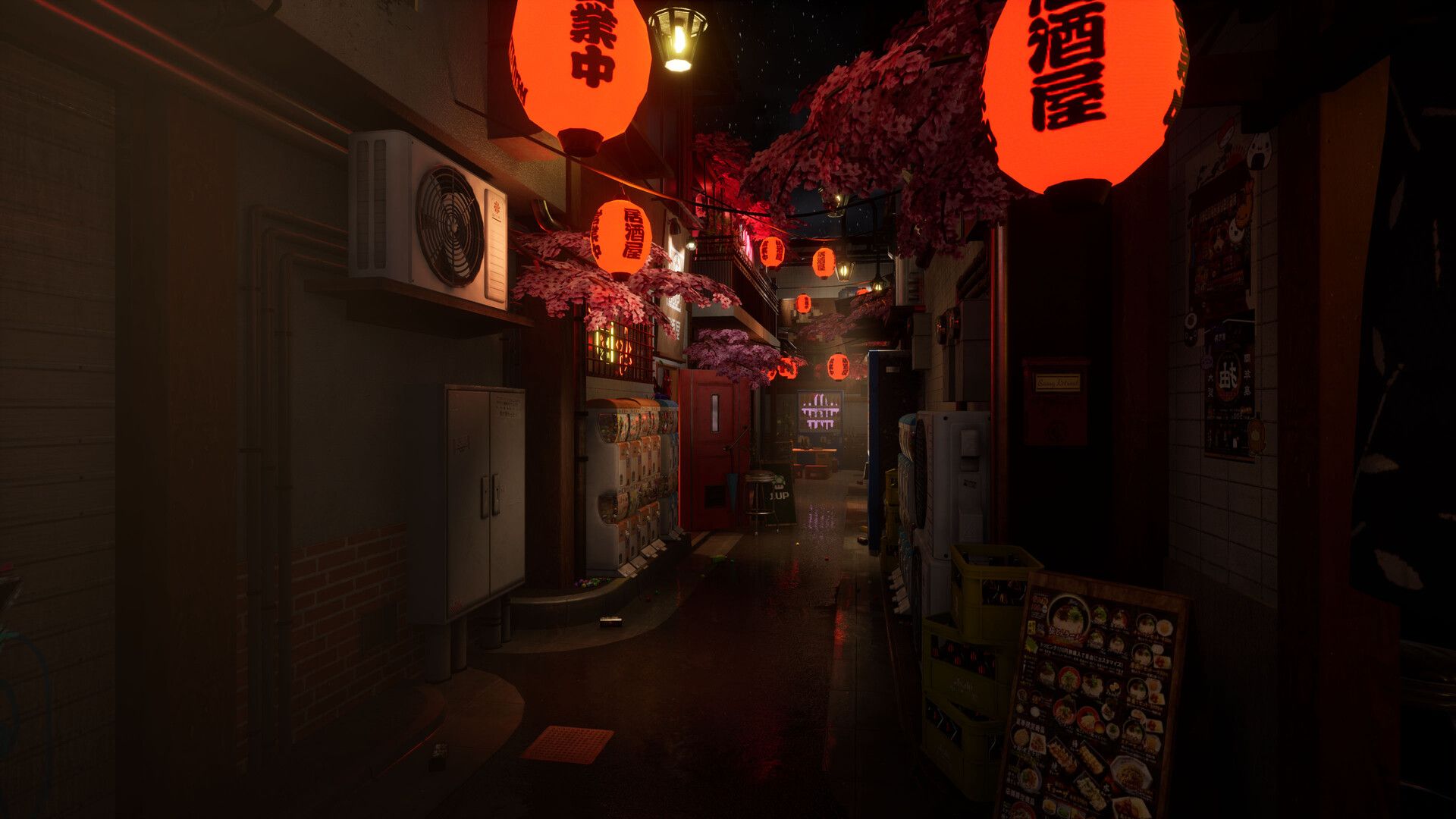 1920x1080 Viktor Amarok Langevin Gai / Japanese Bar / Retro Gaming
