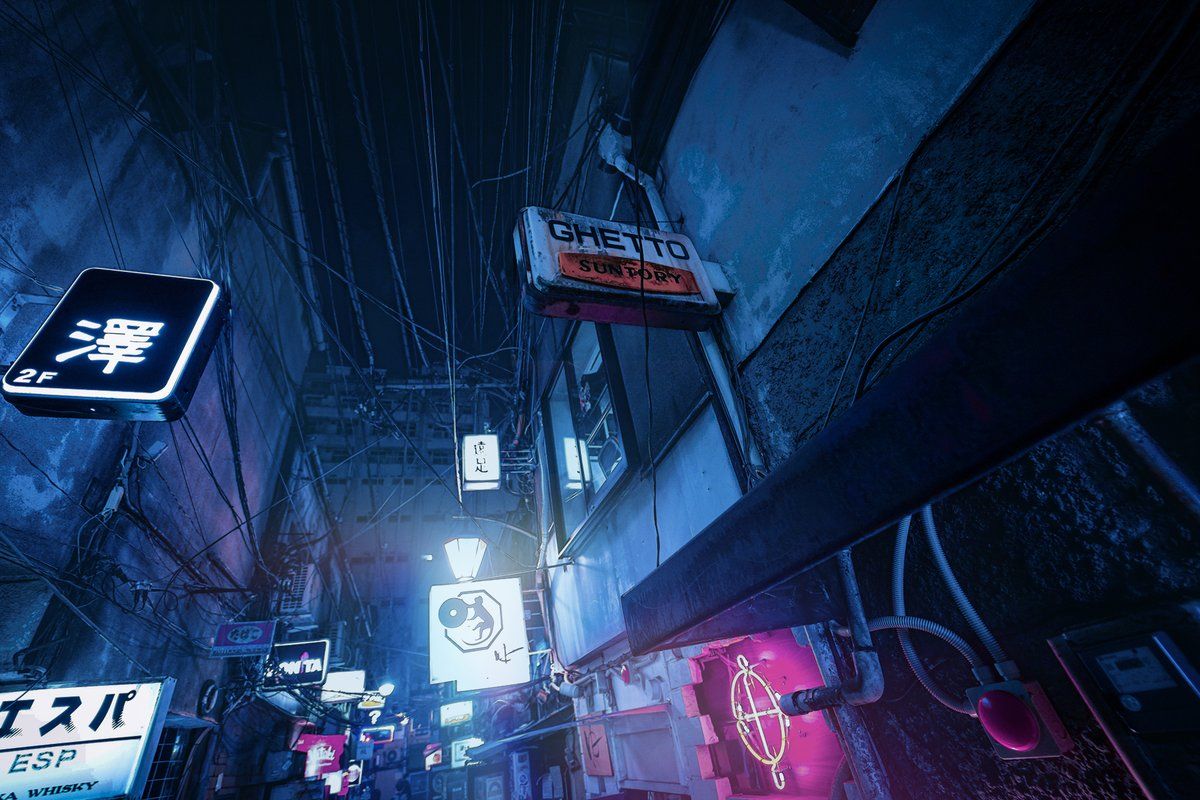1200x800 Late night in Golden Gai // 新宿 #tokyo #Neon #anime