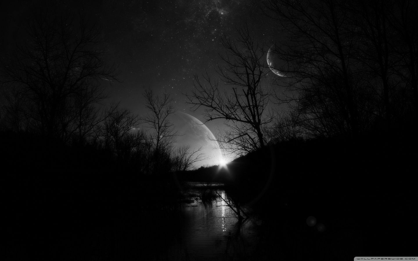 1440x900 Dark Night 4K UHD Wallpaper for UltraHD Desktop and TV : Widescreen and UltraWide Display