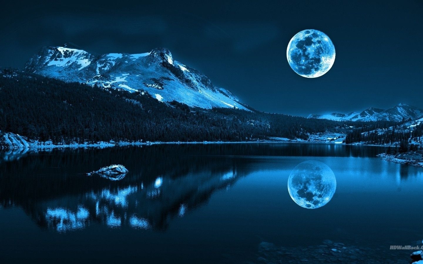 1440x900 Dark Moon Wallpaper 1600x900 56589