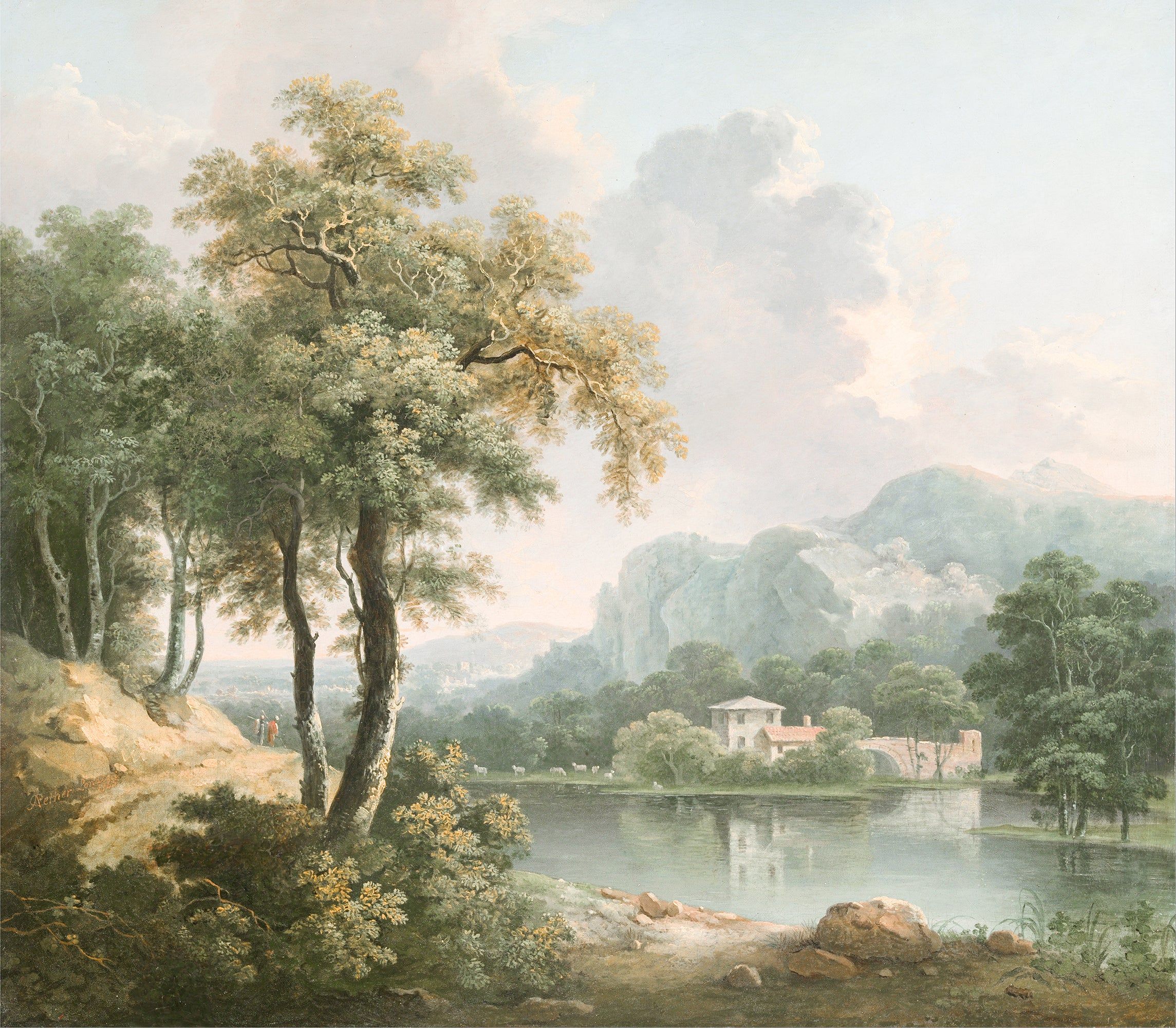 2289x2000 Wall Mural Hilly Landscape By Riverside Wallpaper (Paste The Wall) To Measure