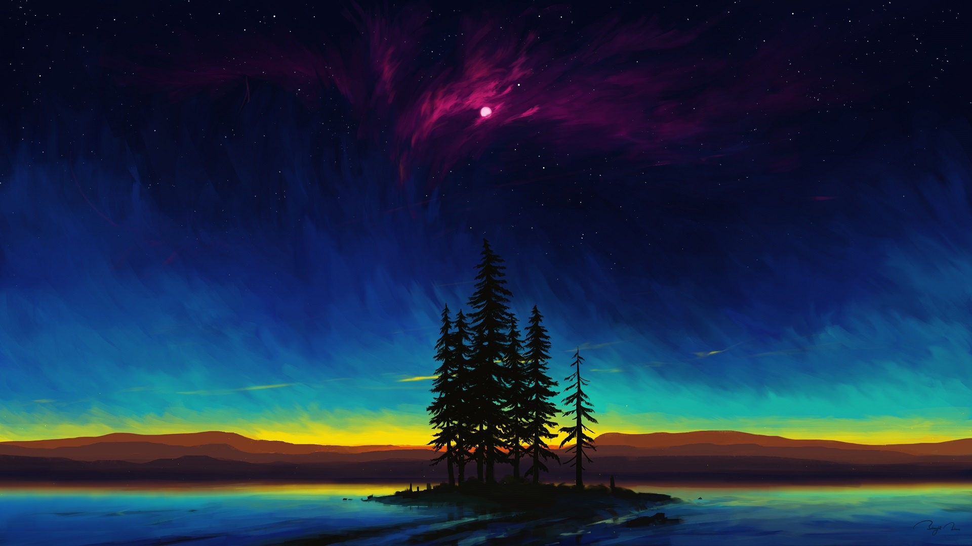 1920x1080 Beautiful Landscape Digital Art Wallpaper, HD Artist 4K Wallpaper, Image and Background