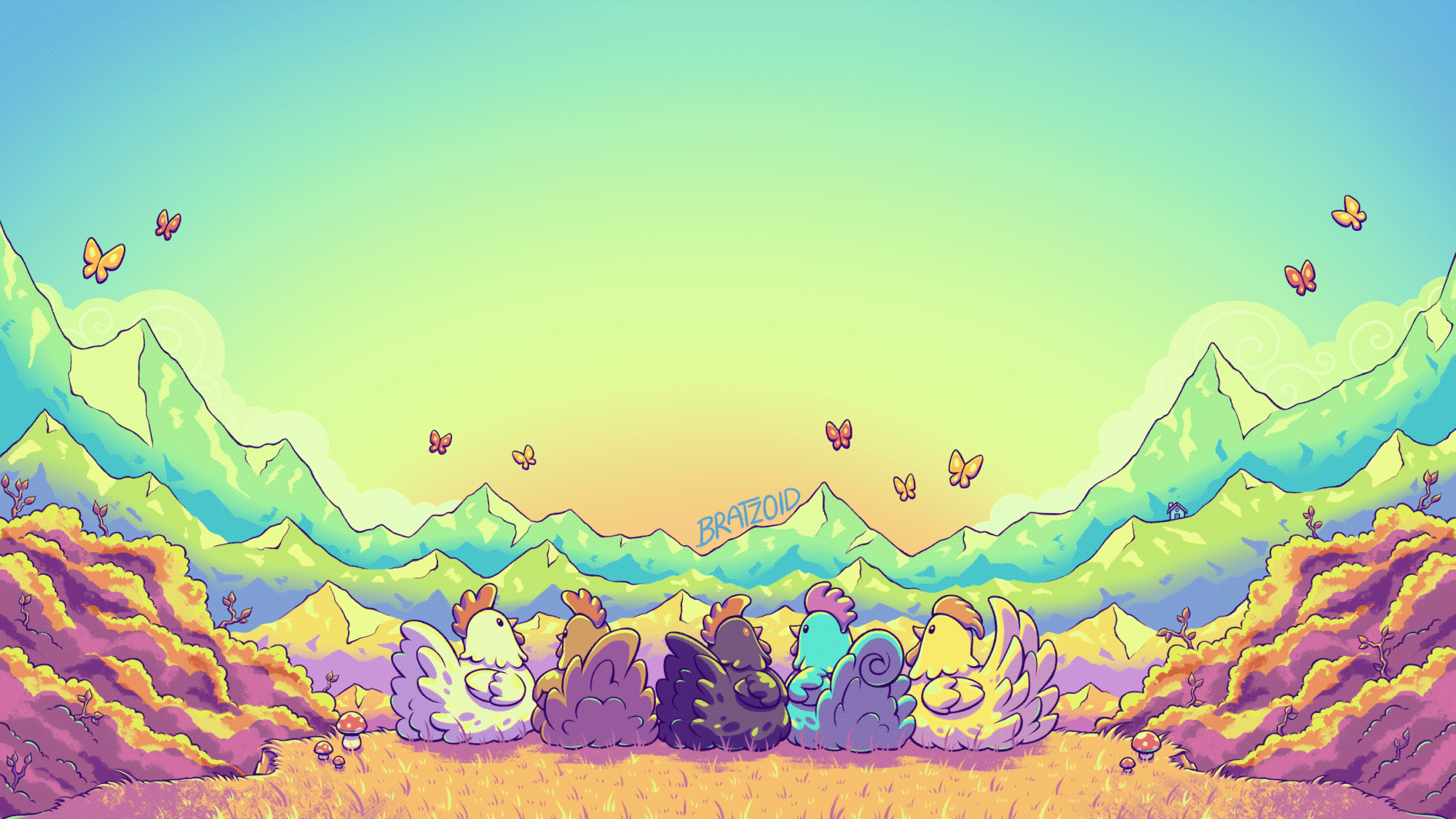 2000x1125 I made seasonal Stardew Valley wallpaper that change throughout the day!