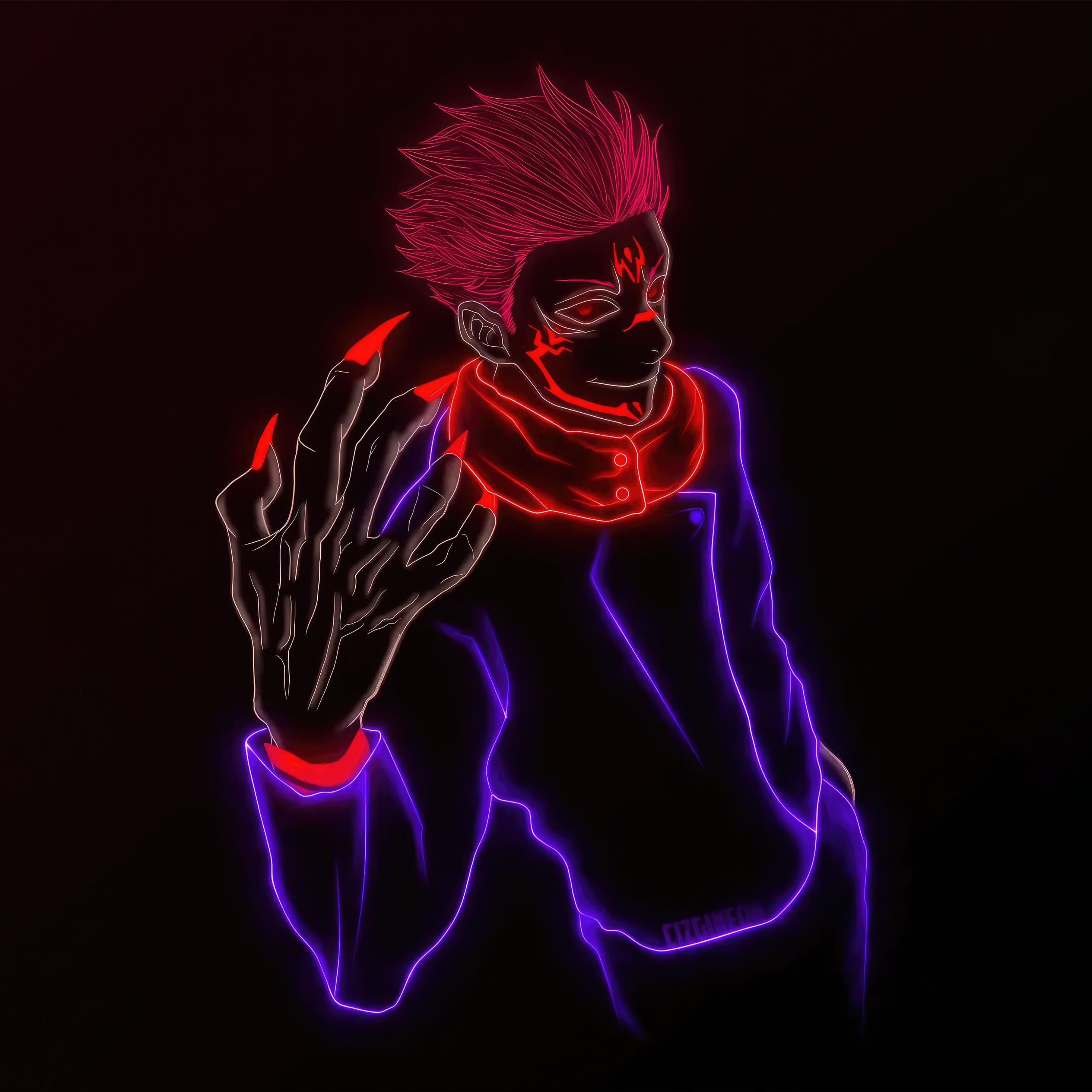 2932x2932 Sukuna Jujutsu Kaisen iPad Pro Retina Display , HD 4k Wallpaper, Image, Background, Photos and Picture