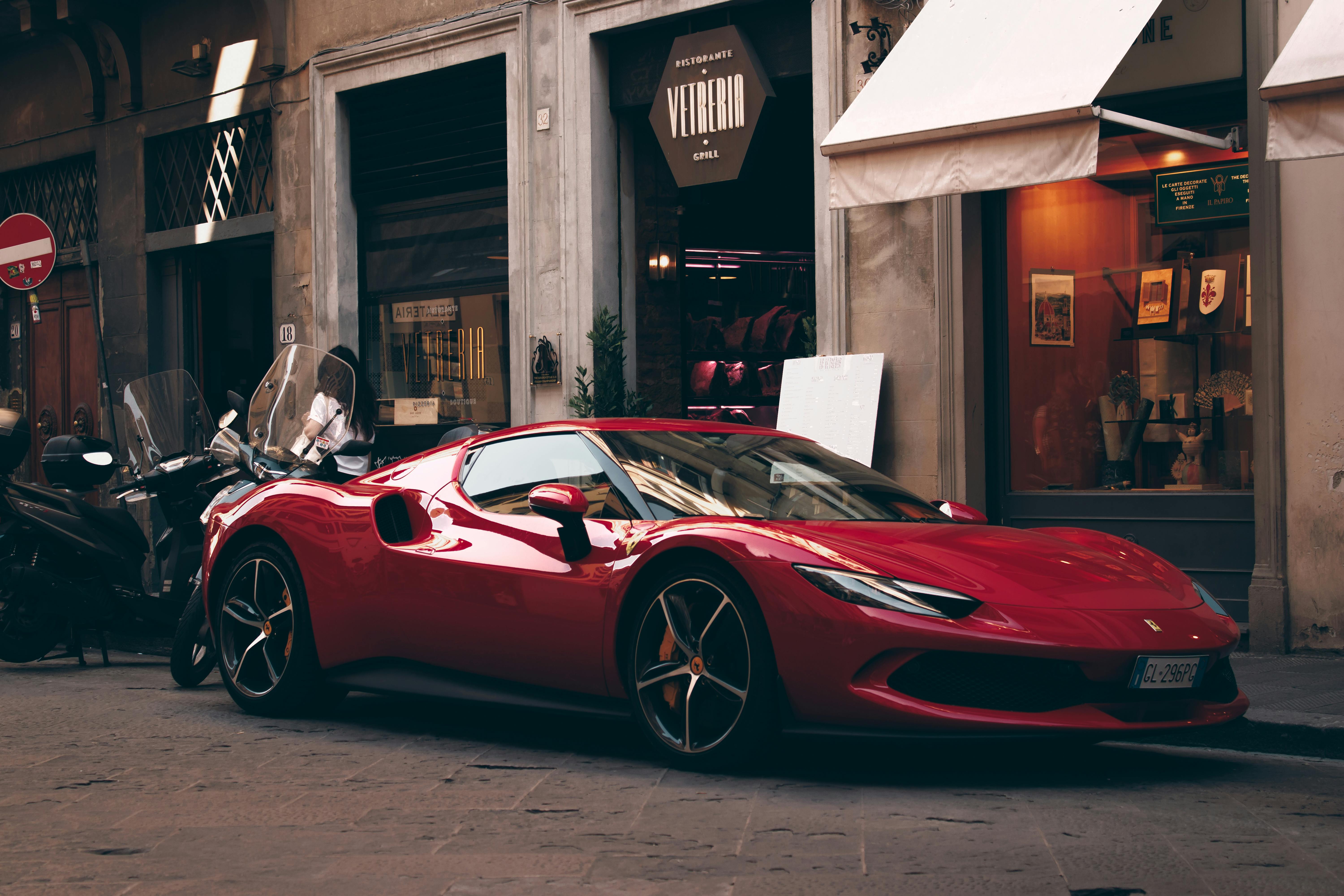 6000x4000 Red Ferrari 296 GTS · Free