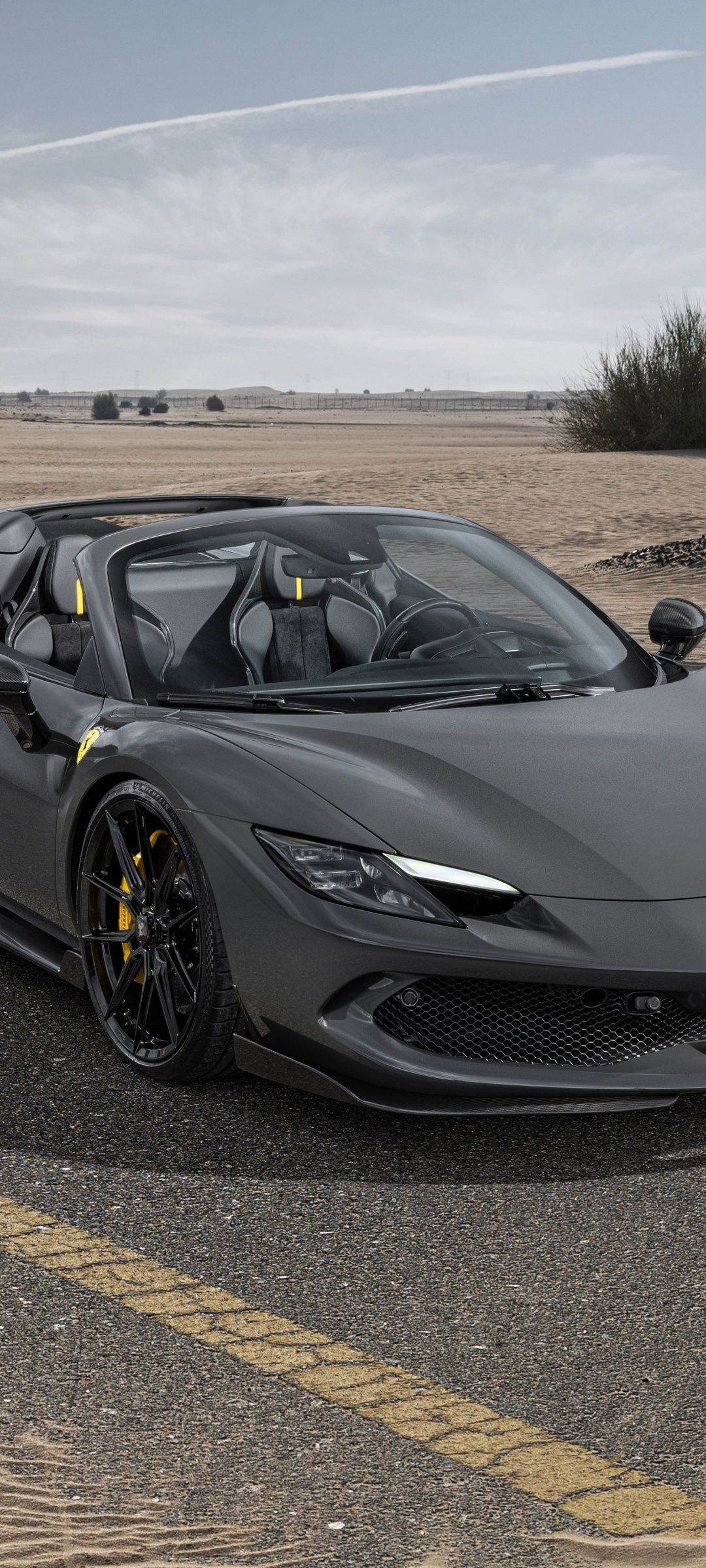 1080x2400 Novitec Ferrari 296 GTS Aero 2024 8K Wallpaper