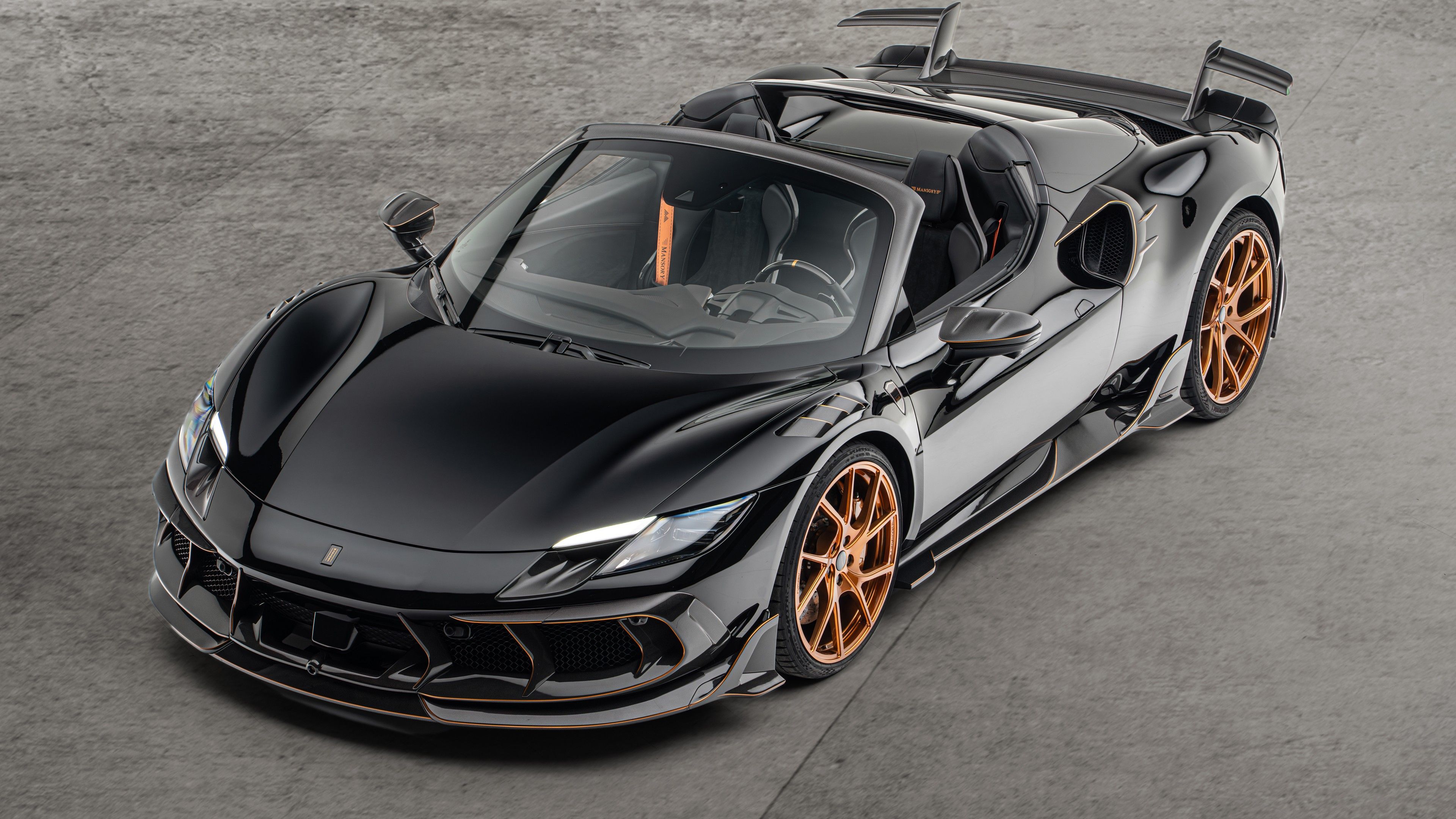 3840x2160 Ferrari 296 GTS Mansory Tempesta Convertible Car 4K 8K HD Cars Wallpaper