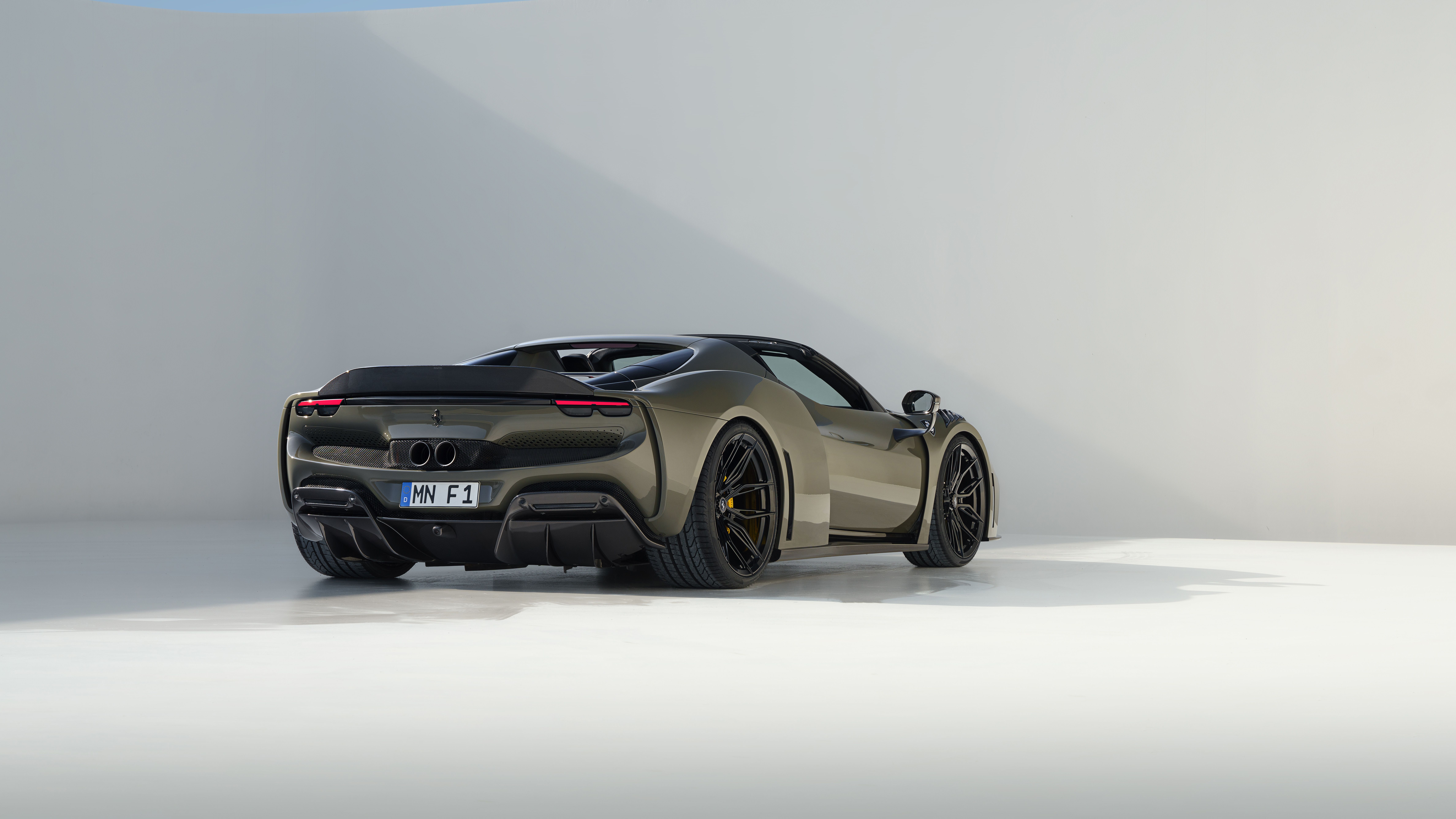 9504x5346 Novitec Ferrari 296 Gts N Largo Rear View Wallpaper, HD Cars Wallpaper, 4k Wallpaper, Image, Background, Photos and Picture