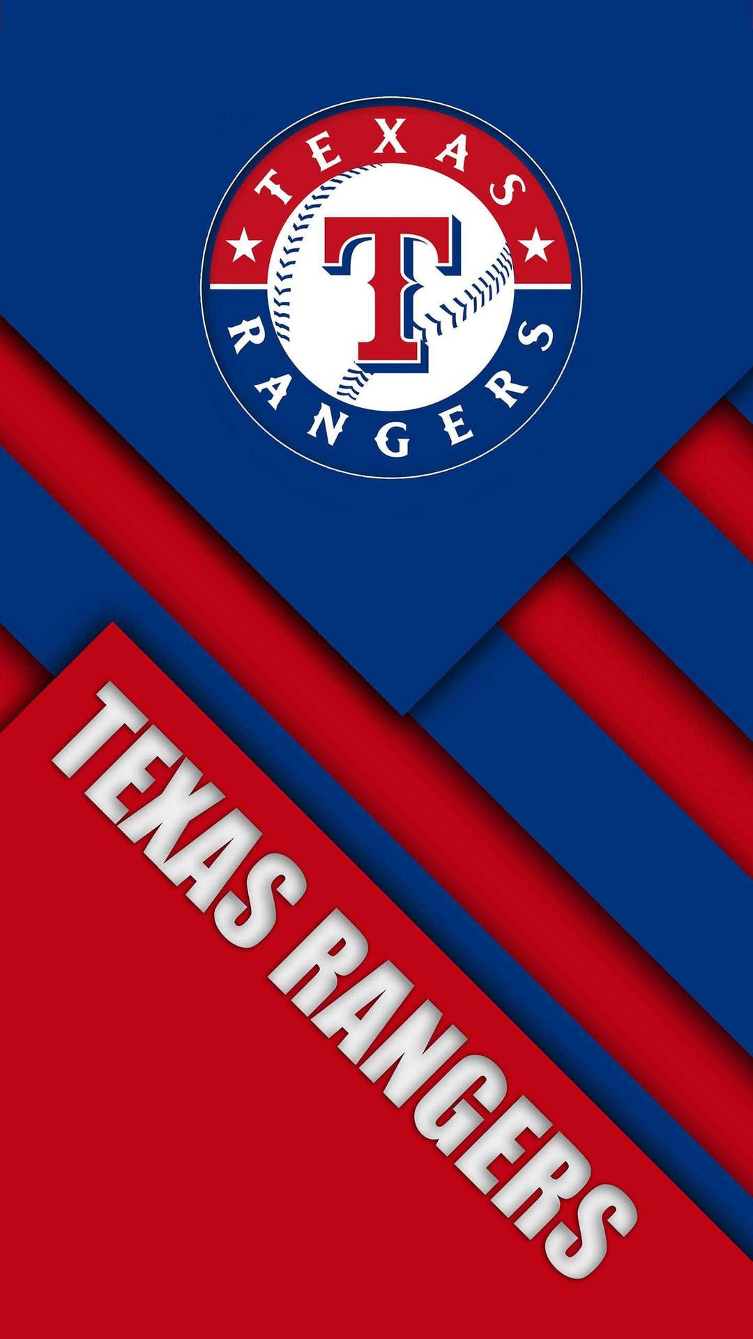 1080x1920 Download Texas Rangers In Red&Blue Graphics Wallpaper