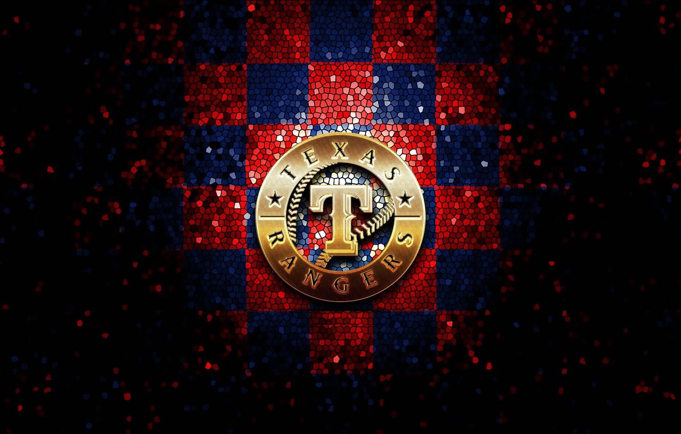 1332x850 Download Texas Rangers In Mosaic Art Wallpaper