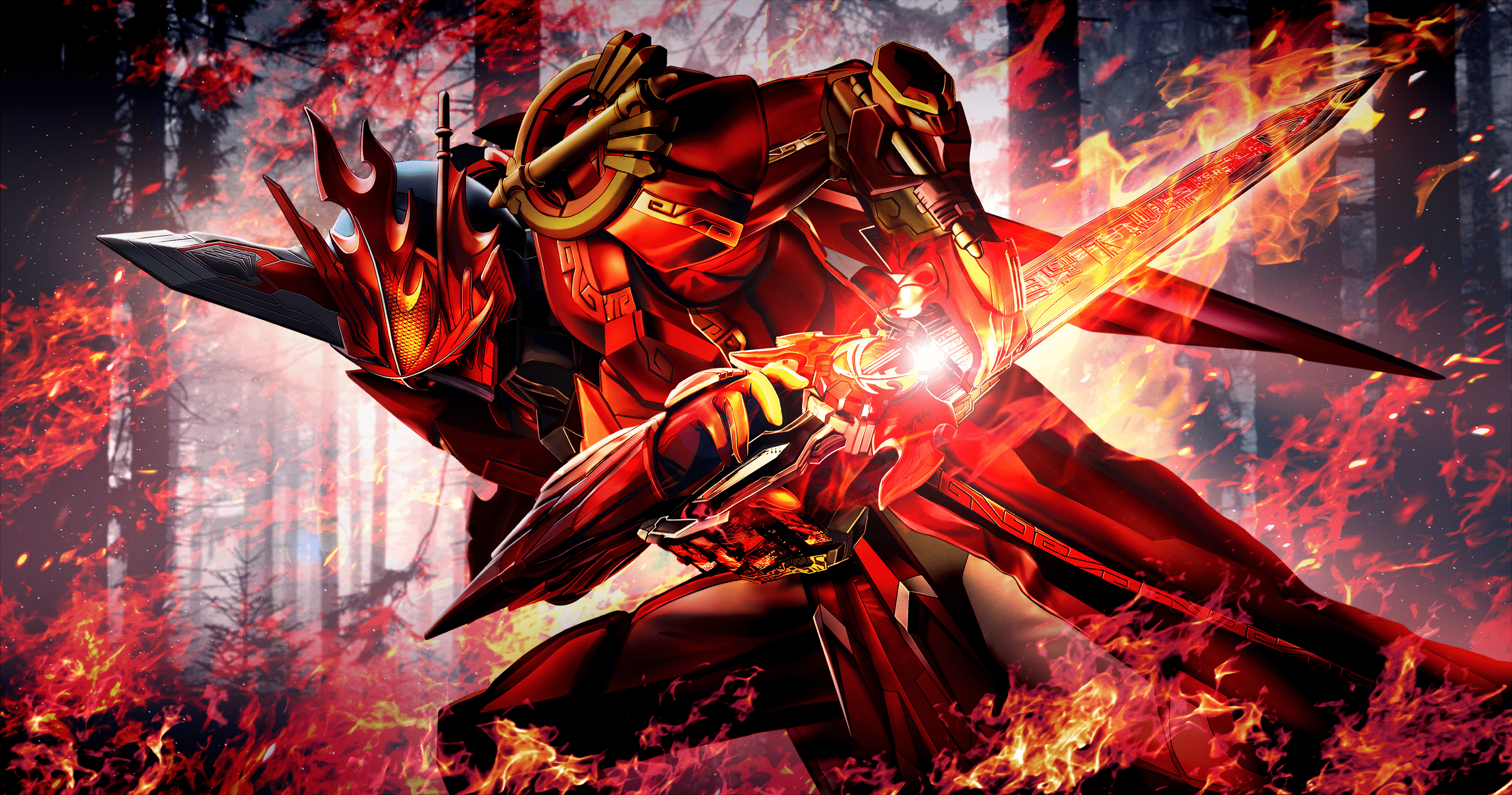 3802x2000 Kamen Rider Saber (Character) Touma Anime Image Board