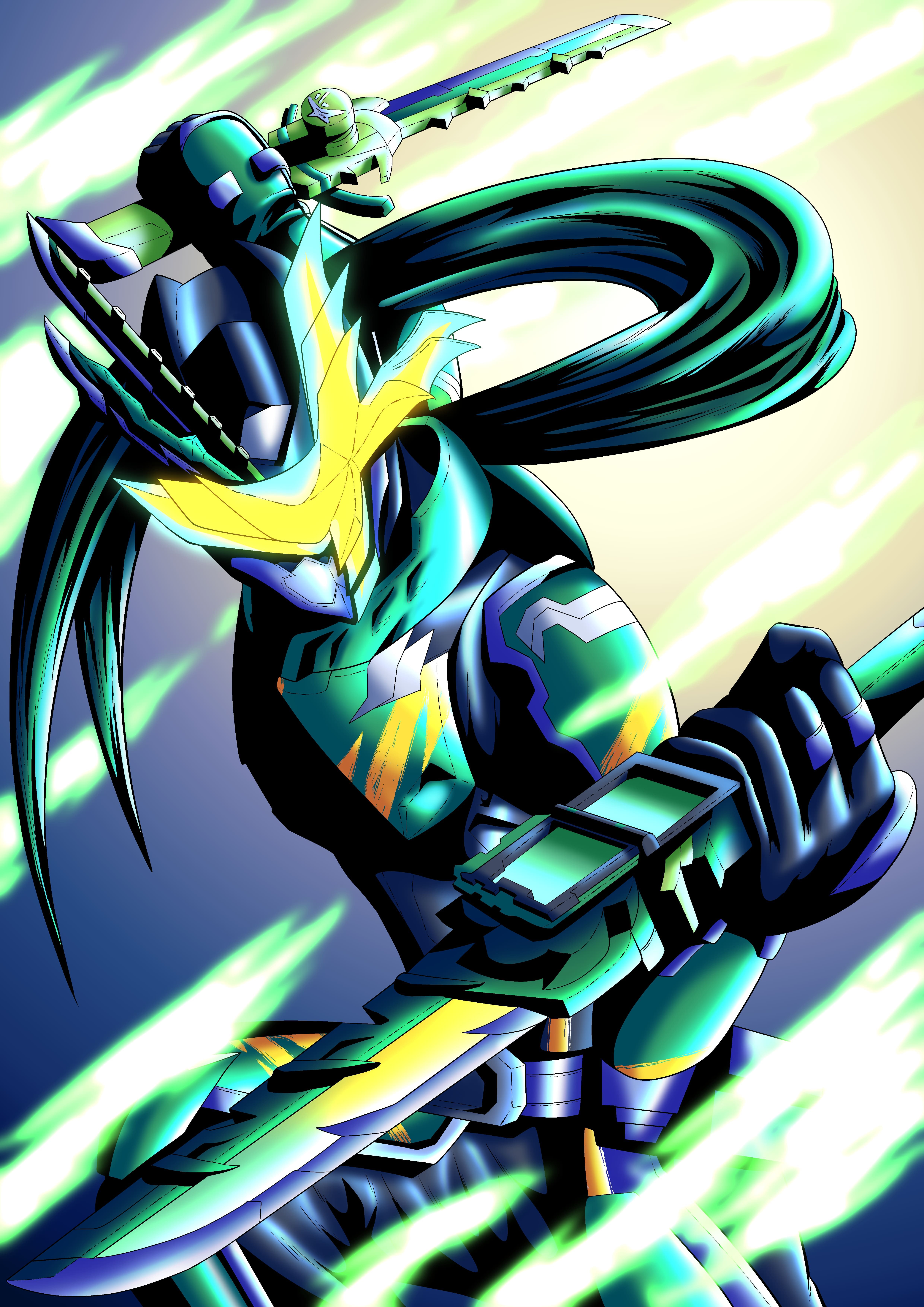 4961x7016 Kamen Rider Kenzan Ren Anime Image Board