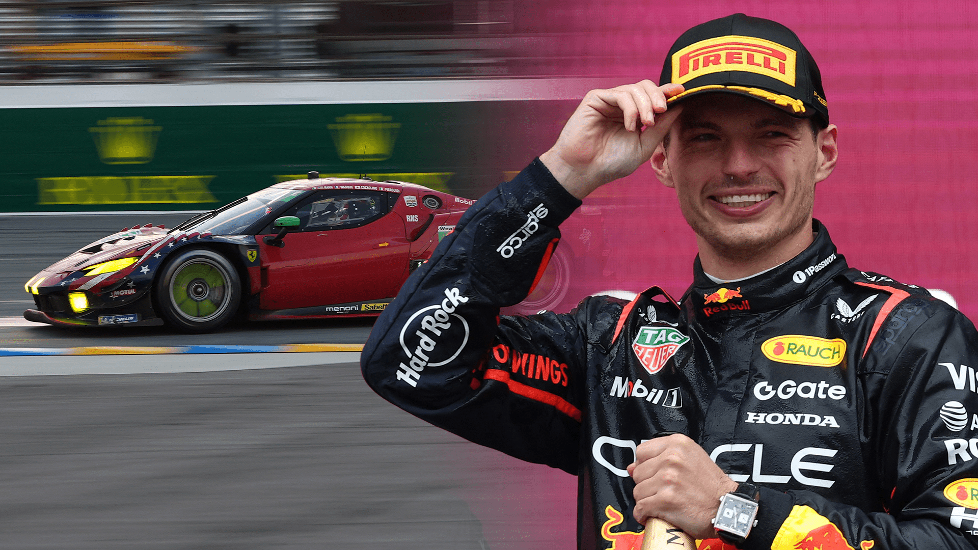 1920x1080 Max Verstappen Dominates the Green Hell in a Ferrari