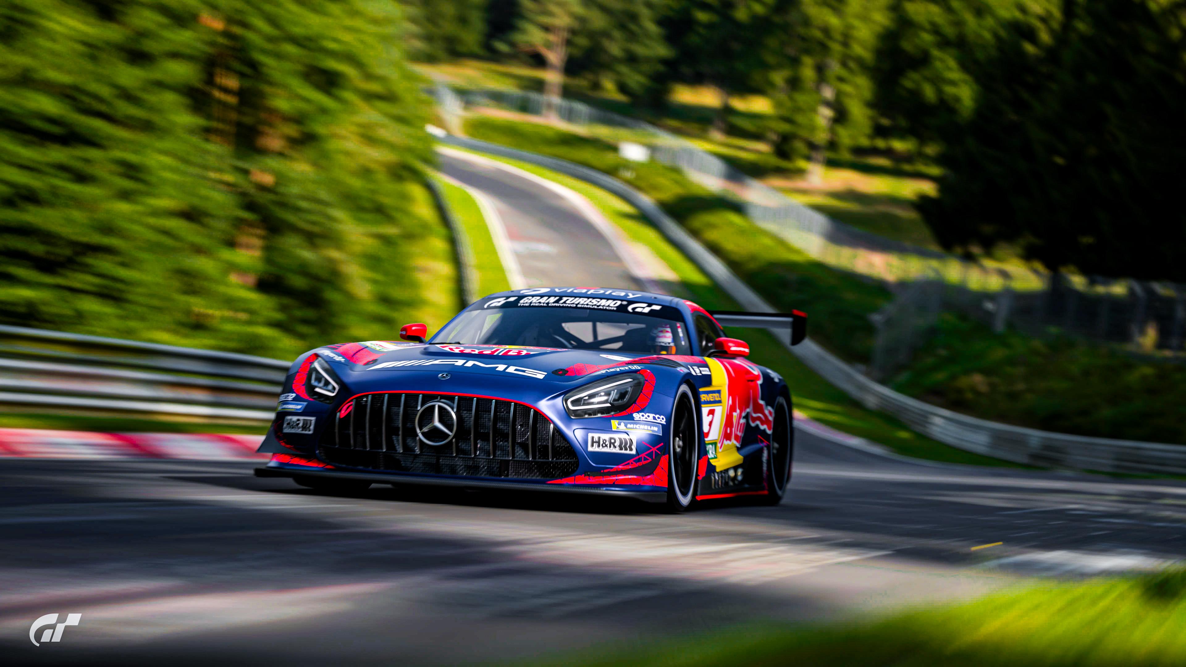 3840x2160 Max Verstappen's Mercedes AMG GT3 at the Green Hell. Which shot is your favorite?