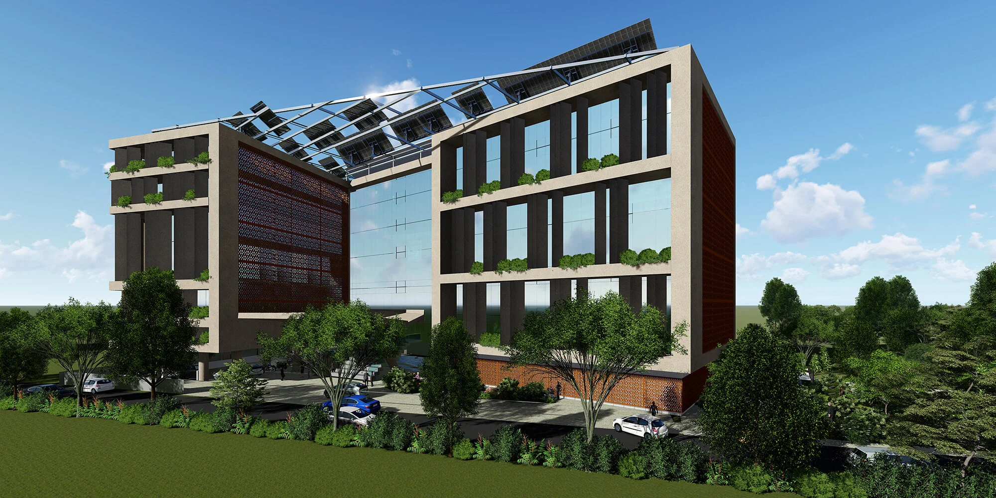 2000x1000 Administrative Building for Maharashtra Public Service Commission, Navi Mumbai