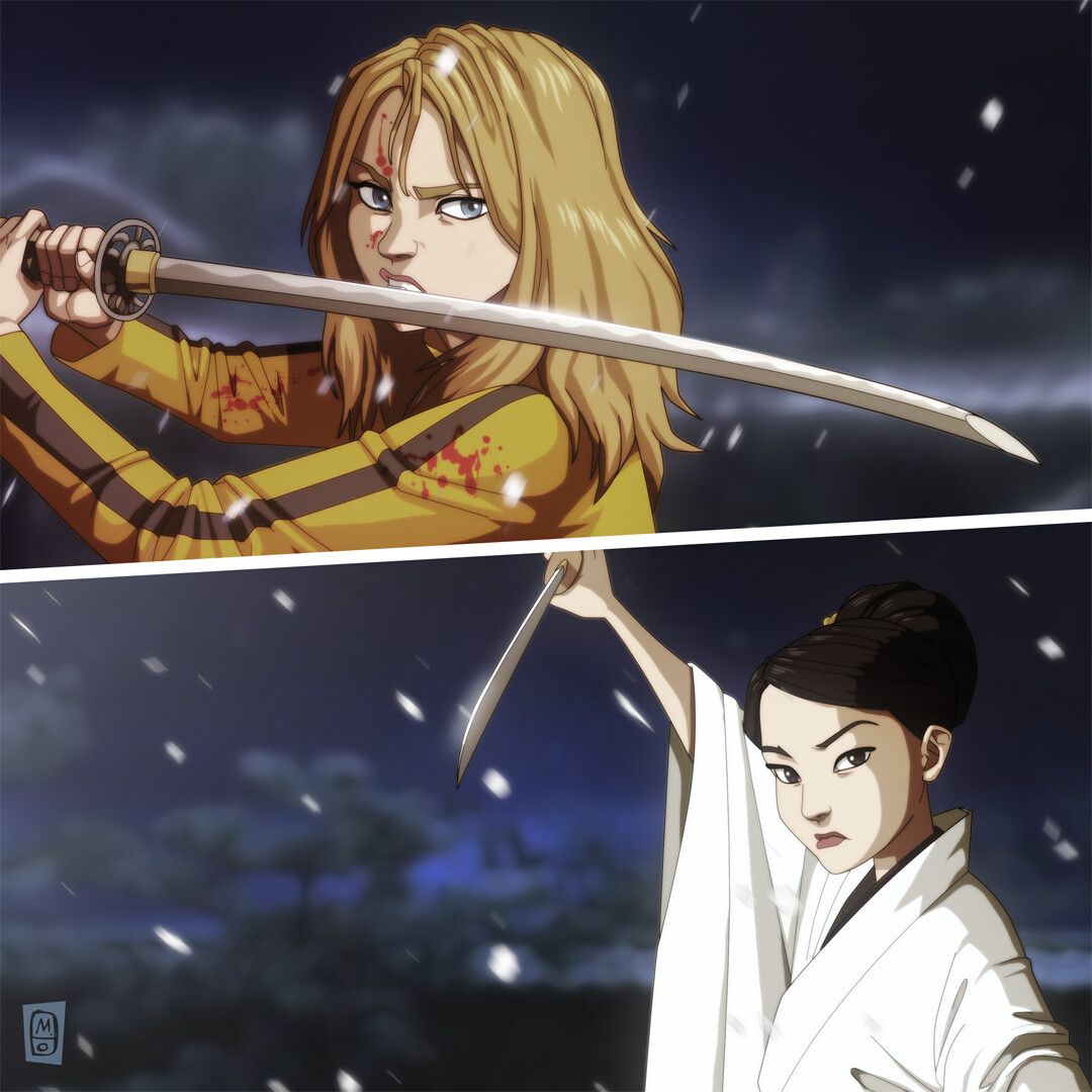 1080x1080 Black Mamba Vs. O Ren Ishii