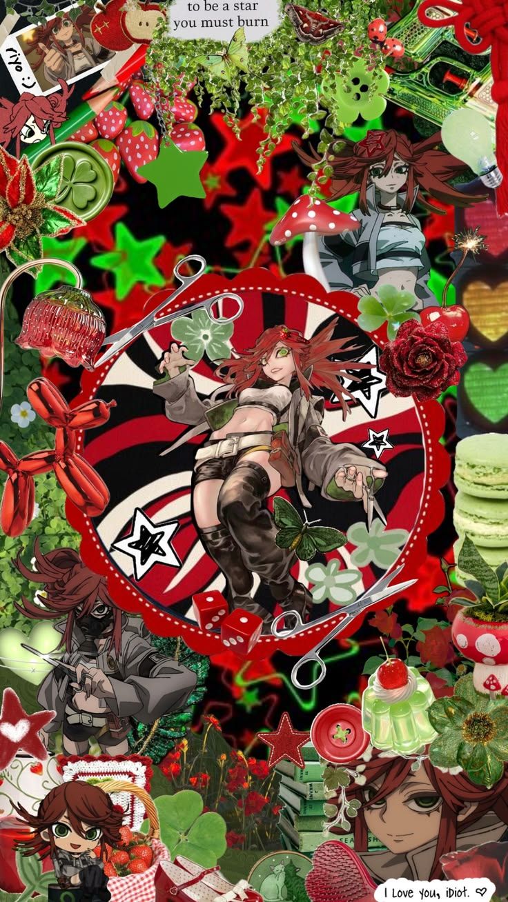 736x1308 Check out its_alanna's Shuffles riyo reaper wallpaper ✂️ #riyoreaper #riyo #gachiakuta #gachiakutawallpaper #anime #animewallpaper #red #green #aesthetic