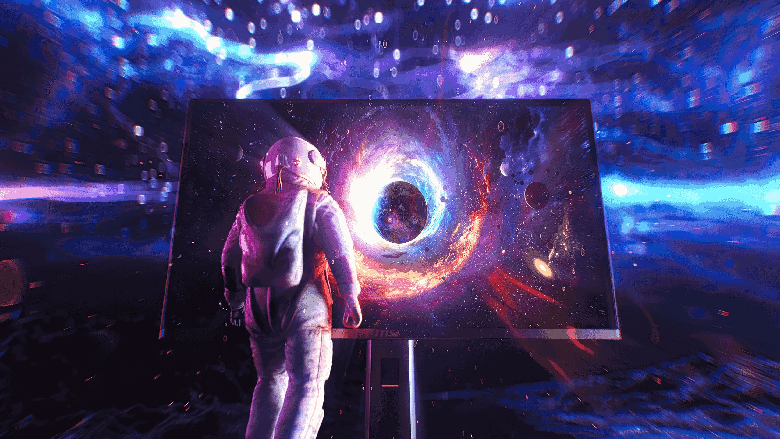 2560x1440 Best QD OLED Monitor For Gaming 2024｜MSI Go Borderless