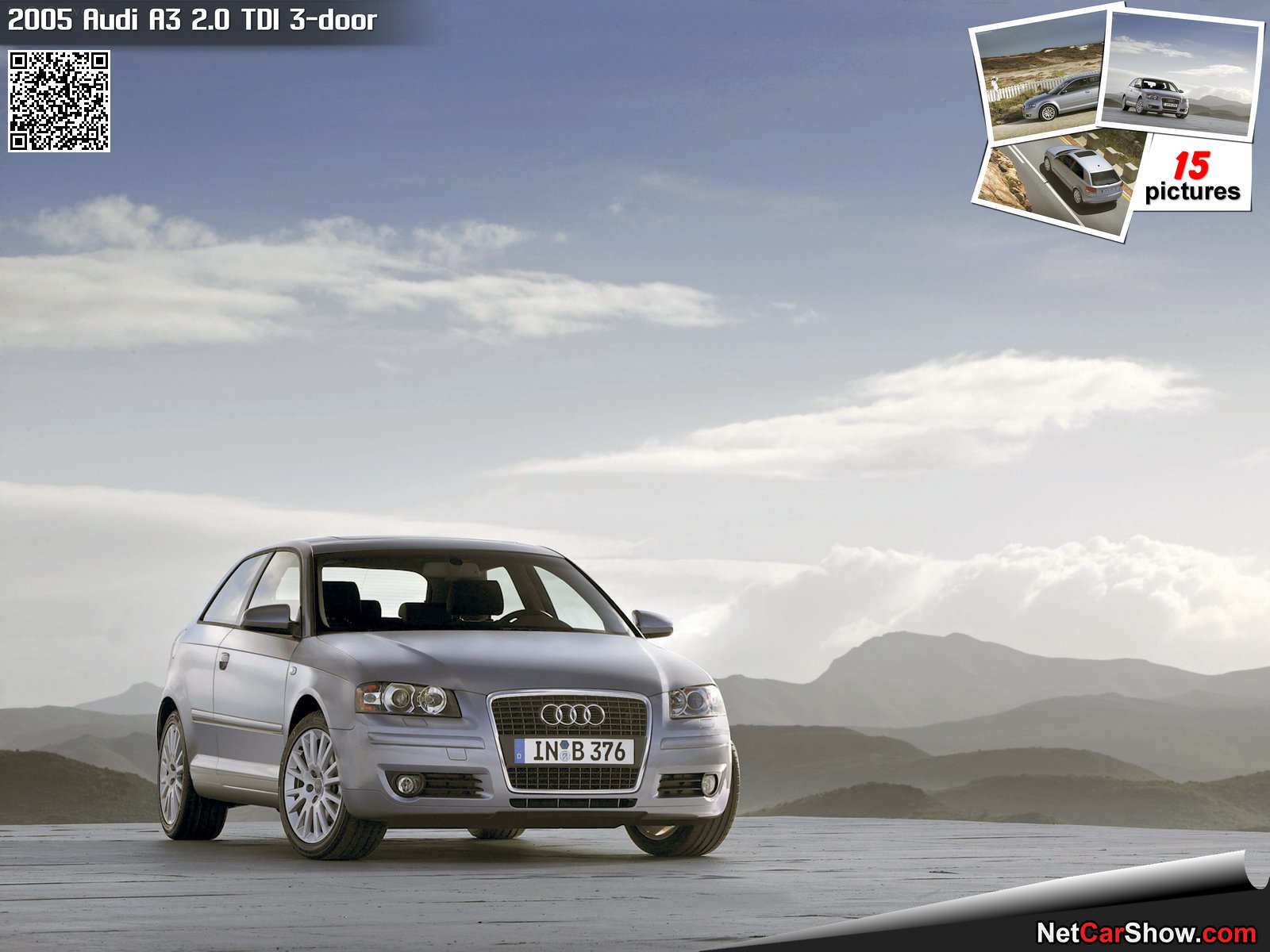 1600x1200 Audi A3 2.0 TDI 3 Door (2005), Information & Specs