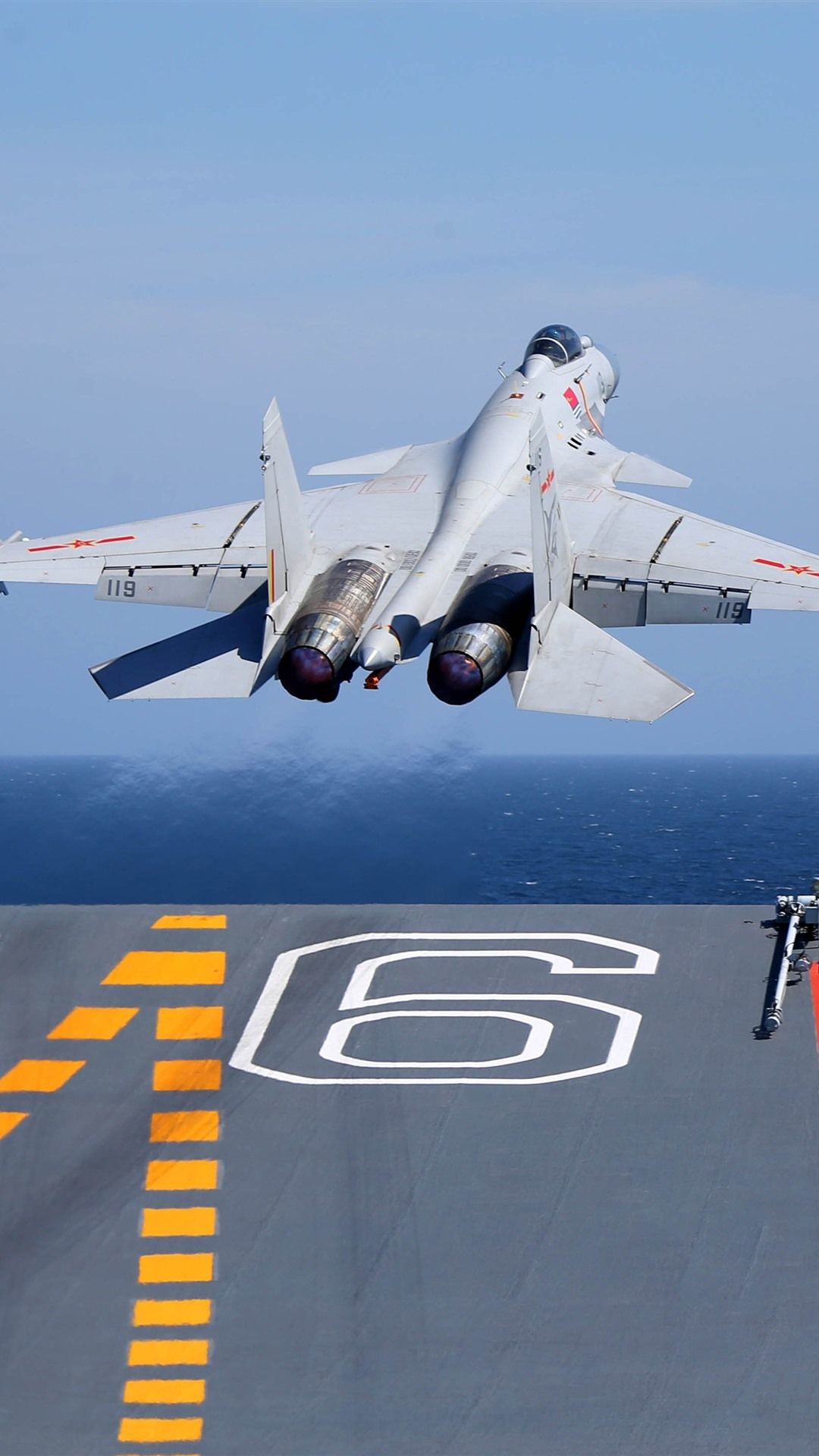 1080x1920 Shenyang J 15 Fighter Take Off From Carrier 1206x2622 IPhone 16 17 Pro Wallpaper, Background, Picture, Image