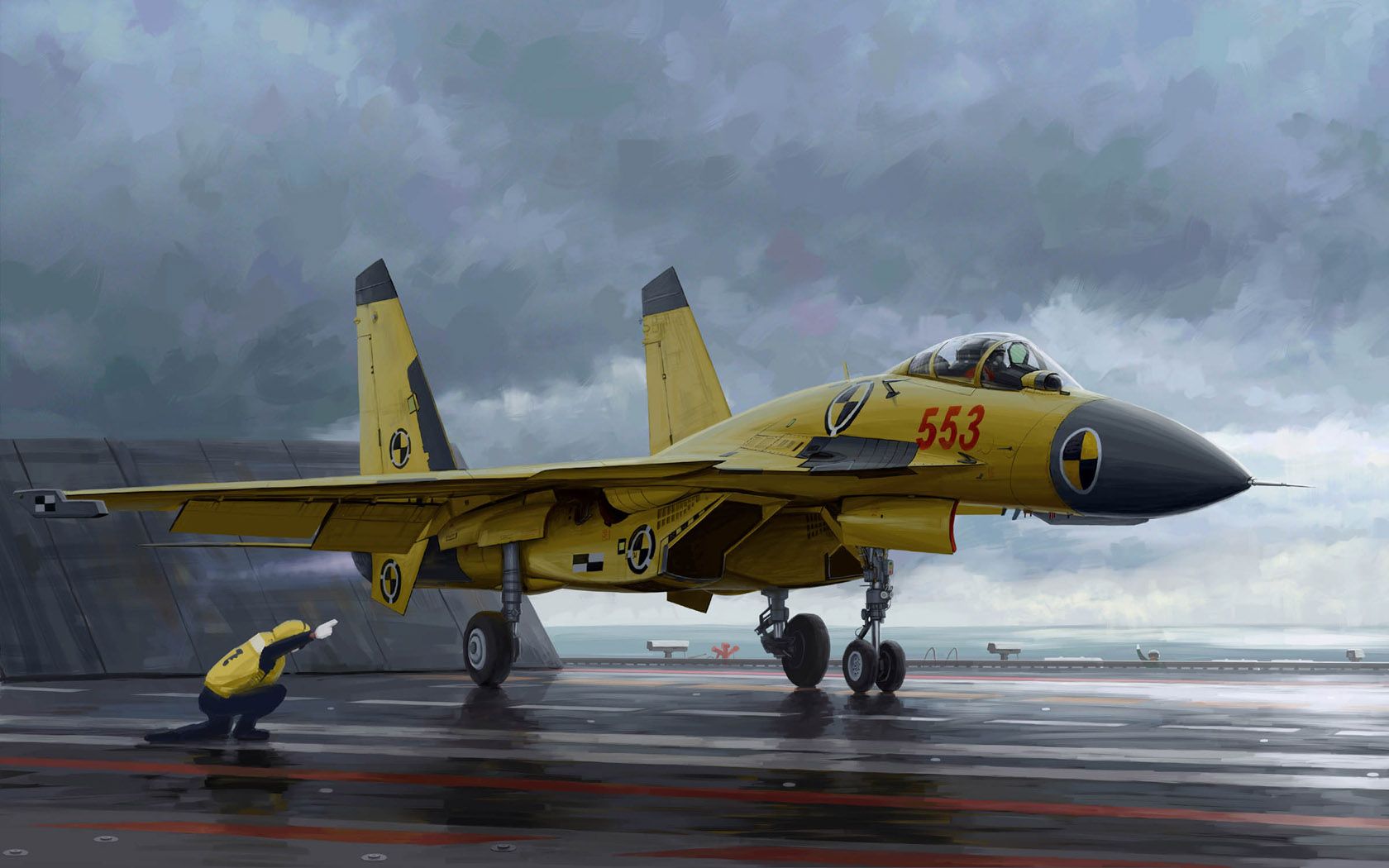 1680x1050 Картинка Shenyang J 15. Авиация WarWall