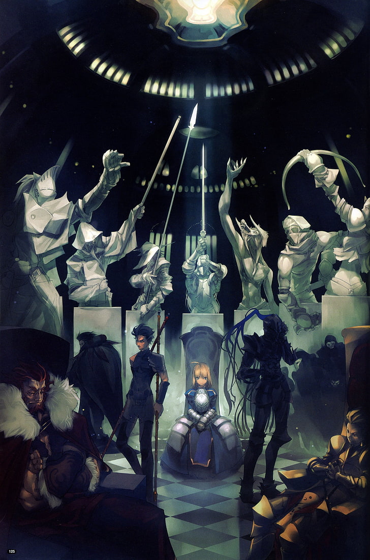 728x1101 HD wallpaper: fatestay night gilgamesh visual novels artwork anime saber fatezero rider fatezero berserker fatezer Anime Fate Stay Night HD Art